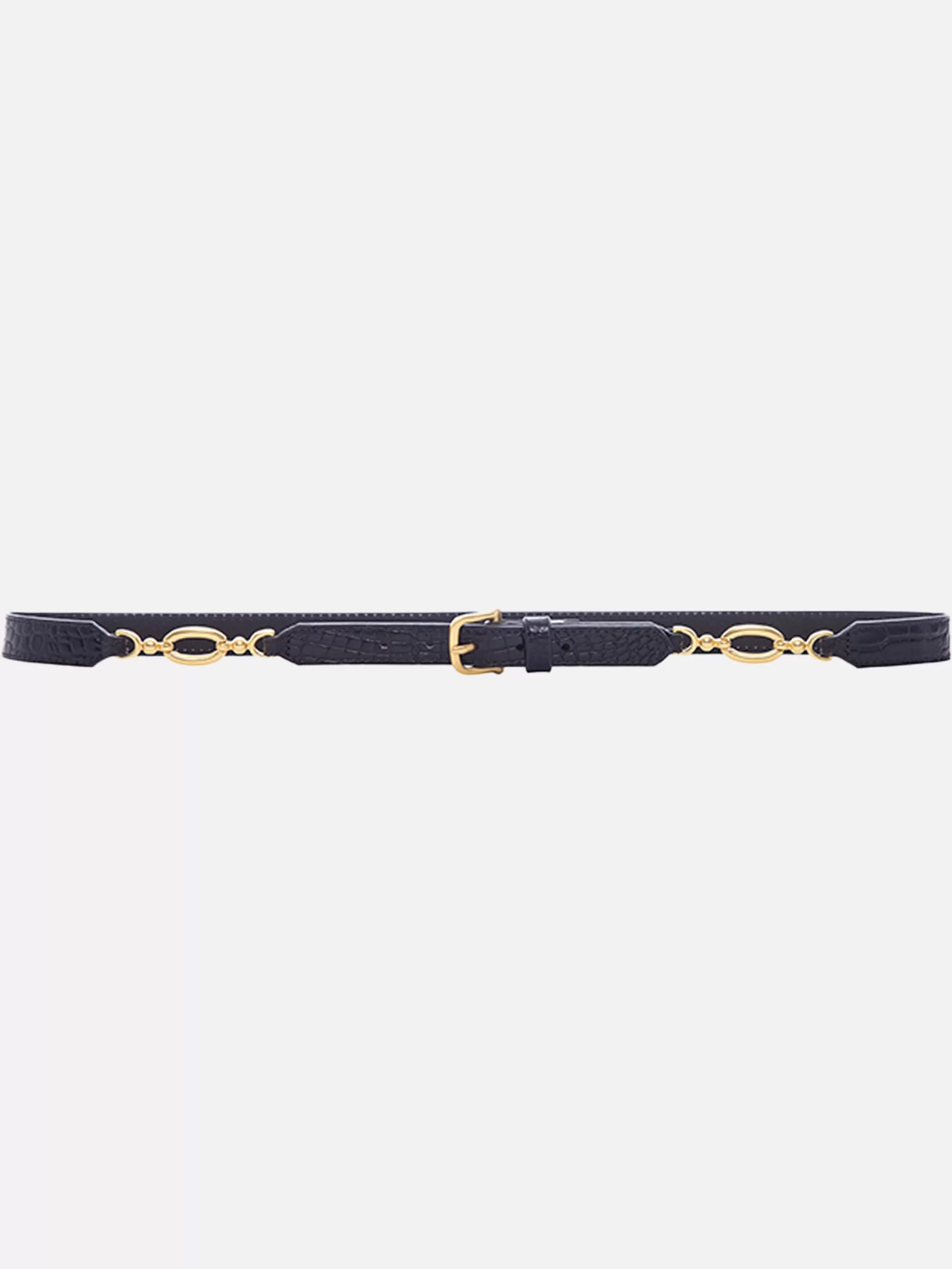 Belts | All Accessories & Shoes*FRAME Jewelry Detail Waist Belt in Espresso Croc Espressocroc