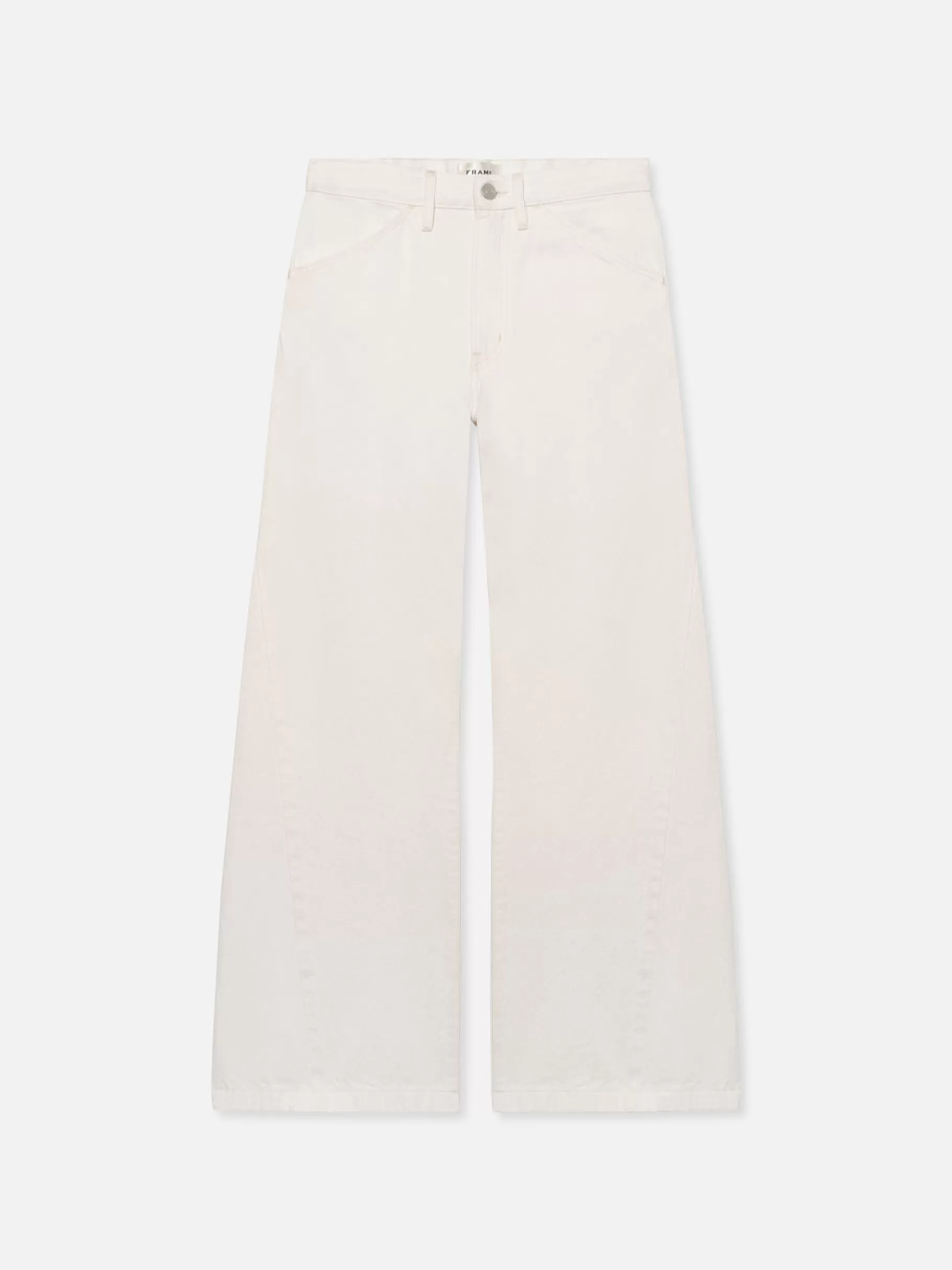 Wide Leg*FRAME Le Baggy Palazzo in Au Natural Clean Aunaturalclean