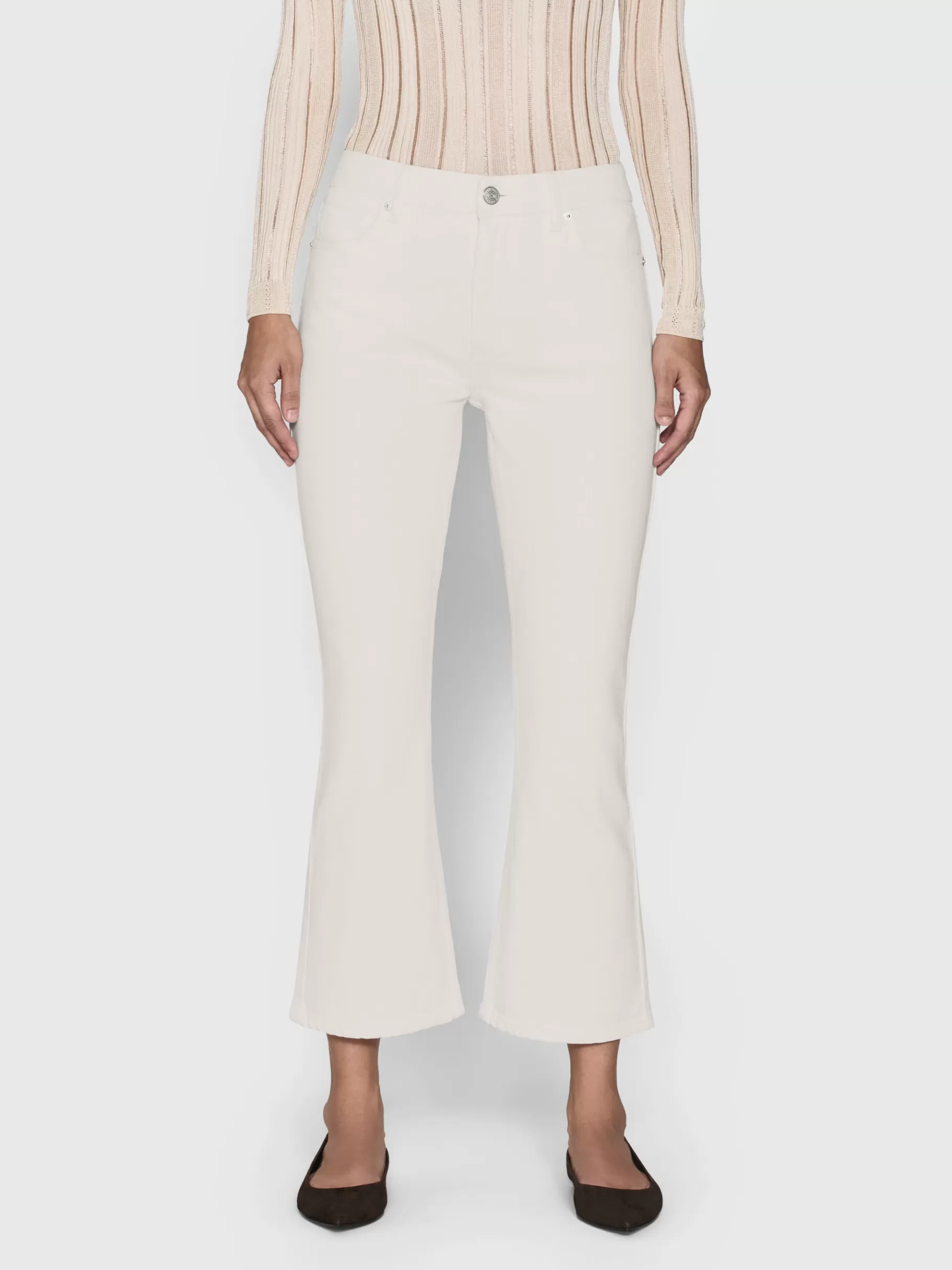 Bootcut*FRAME Le Crop Mini Boot in Au Natural Clean Aunaturalclean