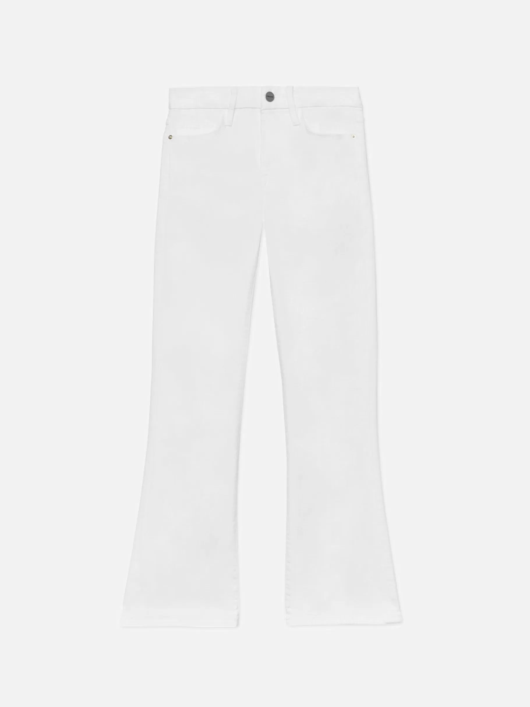 Bootcut*FRAME Le Crop Mini Boot in Blanc