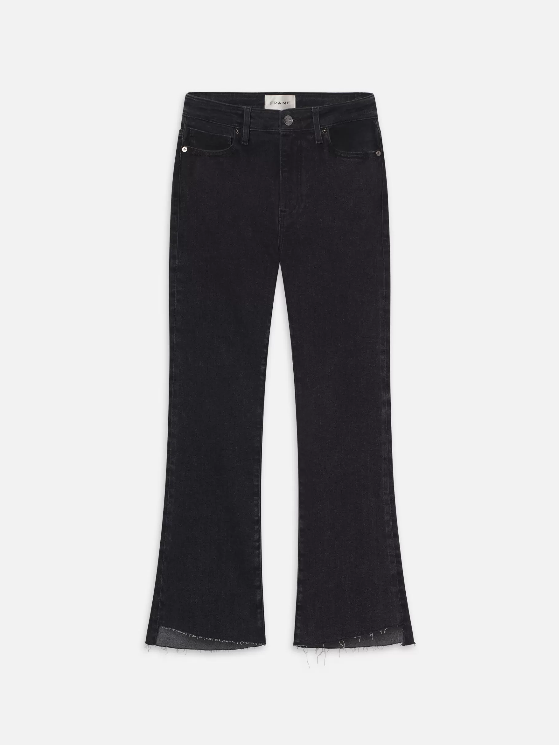 Bootcut*FRAME Le Crop Mini Boot in Radio Cascade Hem Radiocascadehem