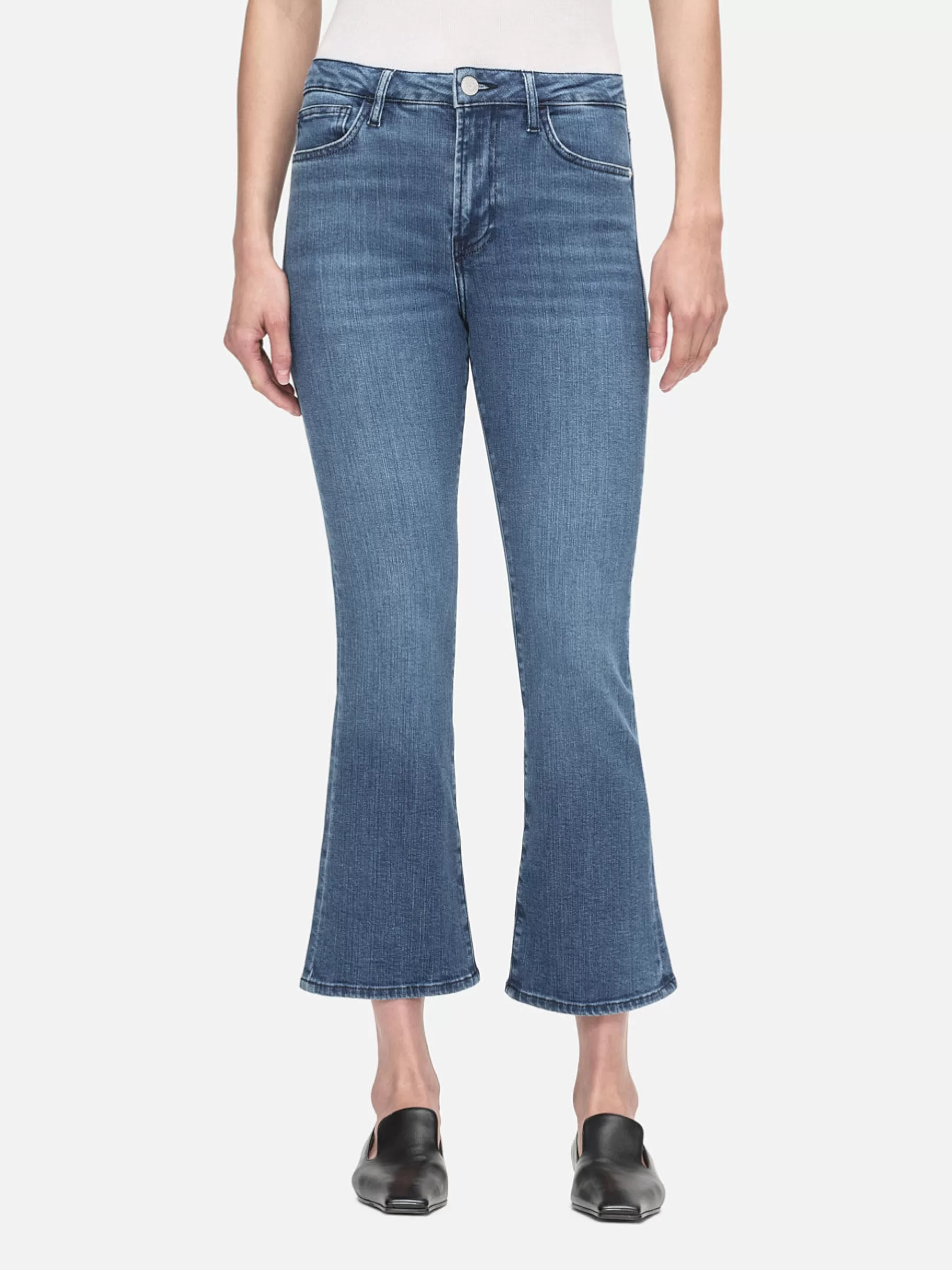 Bootcut*FRAME Le Crop Mini Boot in Temple