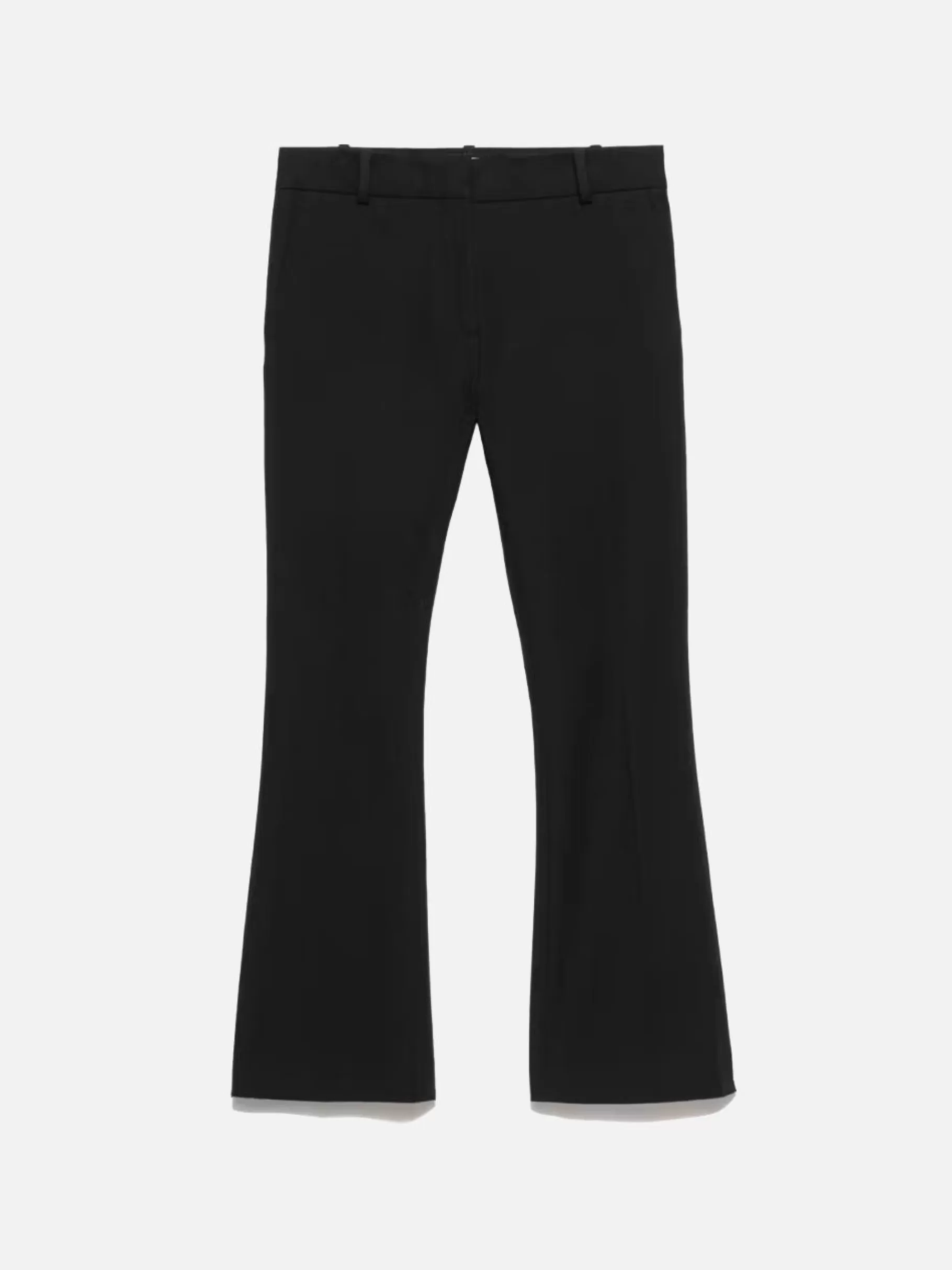 Pants*FRAME Le Crop Mini Boot Trouser in Noir