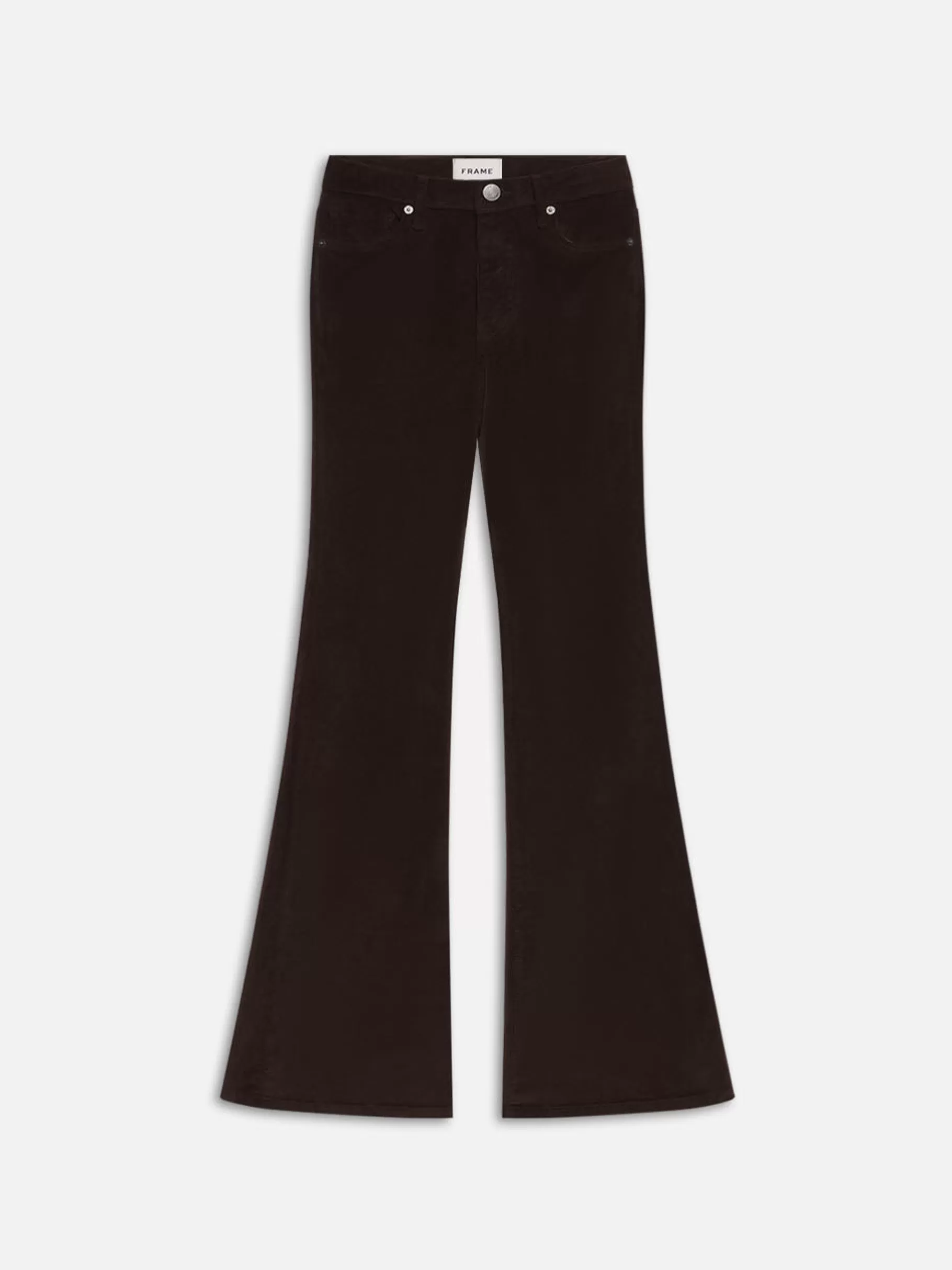 Pants*FRAME Le Easy Flare Corduroy in Espresso