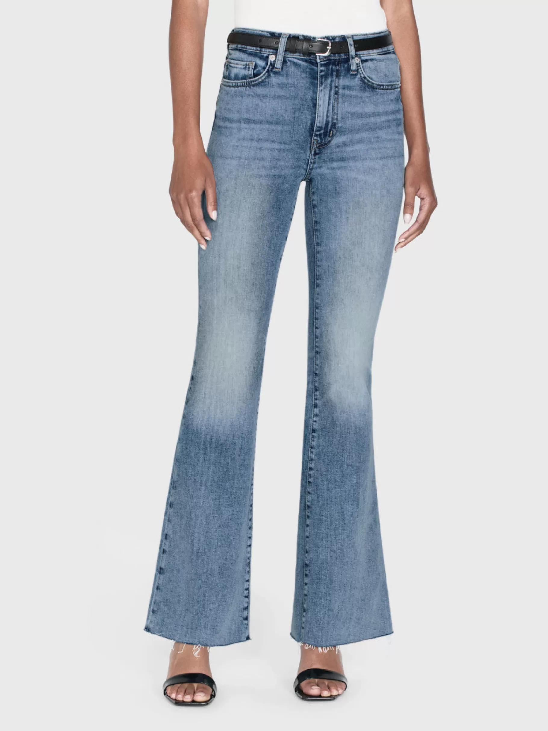 Flare*FRAME Le Easy Flare Raw Fray in Whimsy