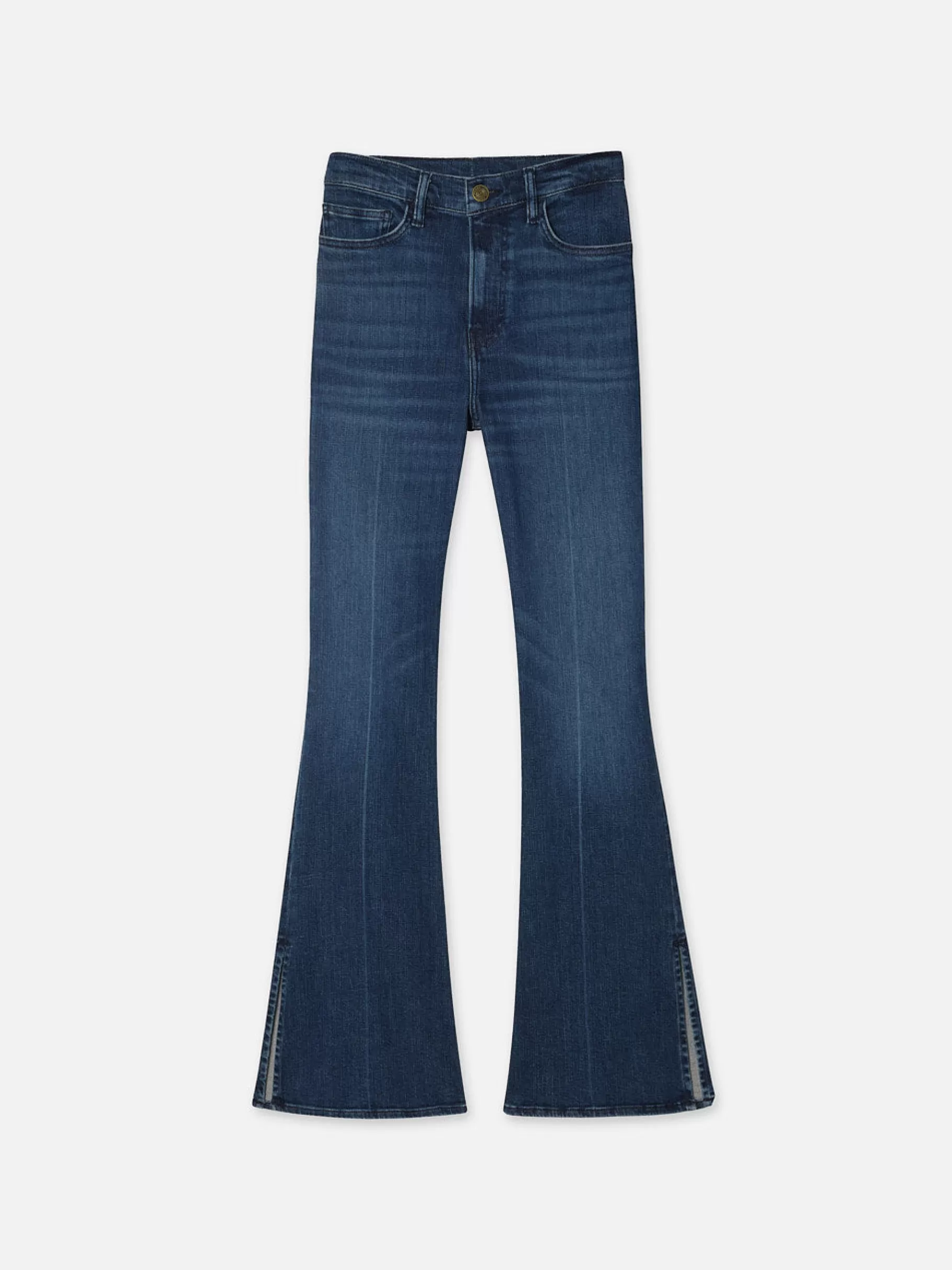 Flare*FRAME Le Easy Flare Side Slit in Calvin