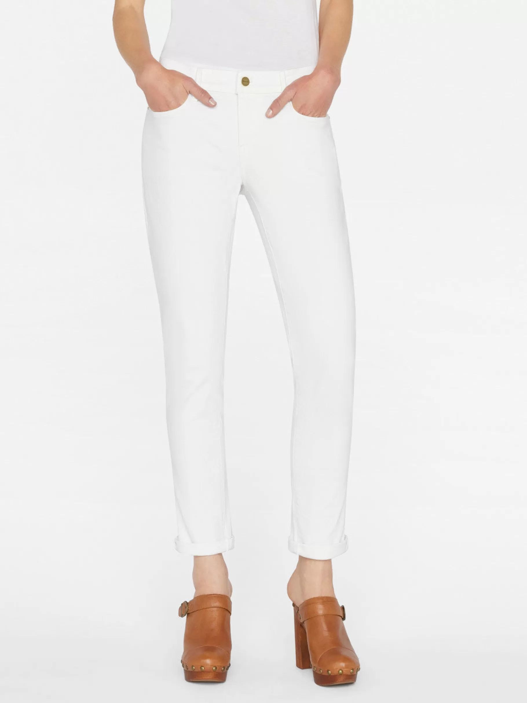 Boyfriend*FRAME Le Garcon in Blanc