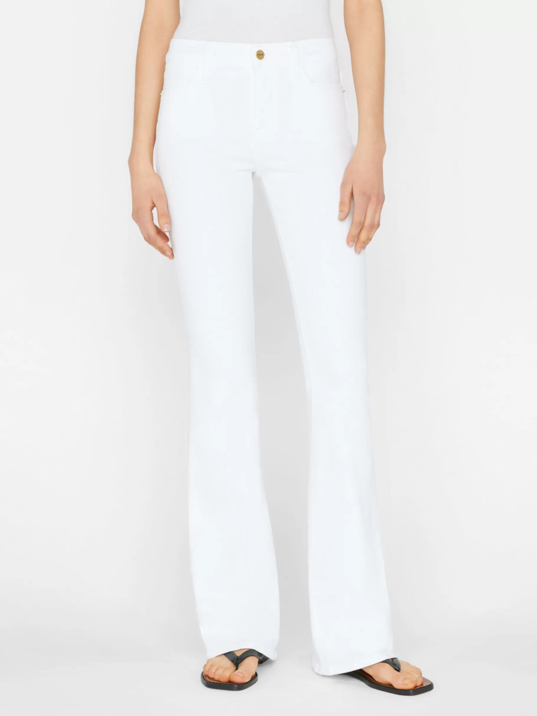 Flare | Long*FRAME Le High Flare in Blanc
