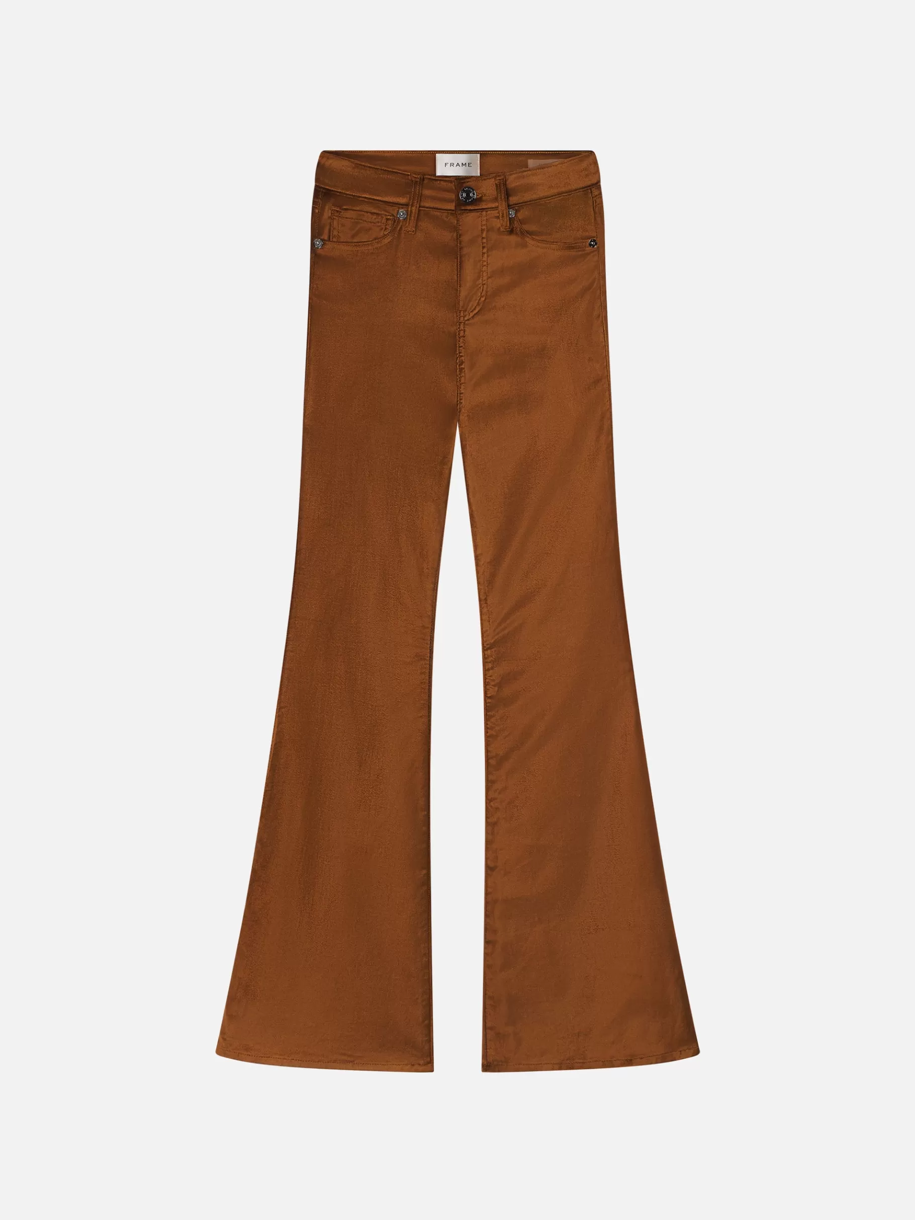 Flare | Long*FRAME Le High Flare Velvet in Bronze Velvet Bronzevelvet