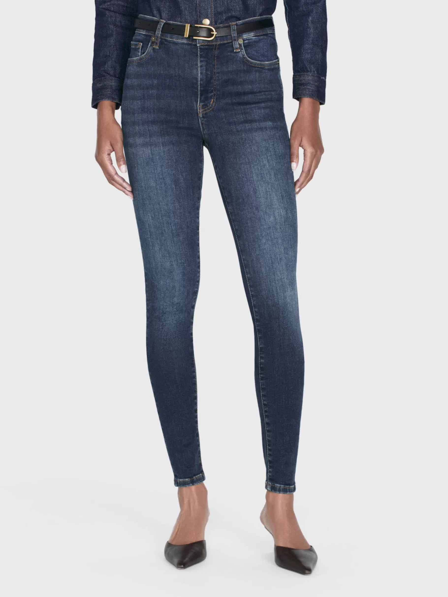Skinny*FRAME Le High Skinny in Moonflower