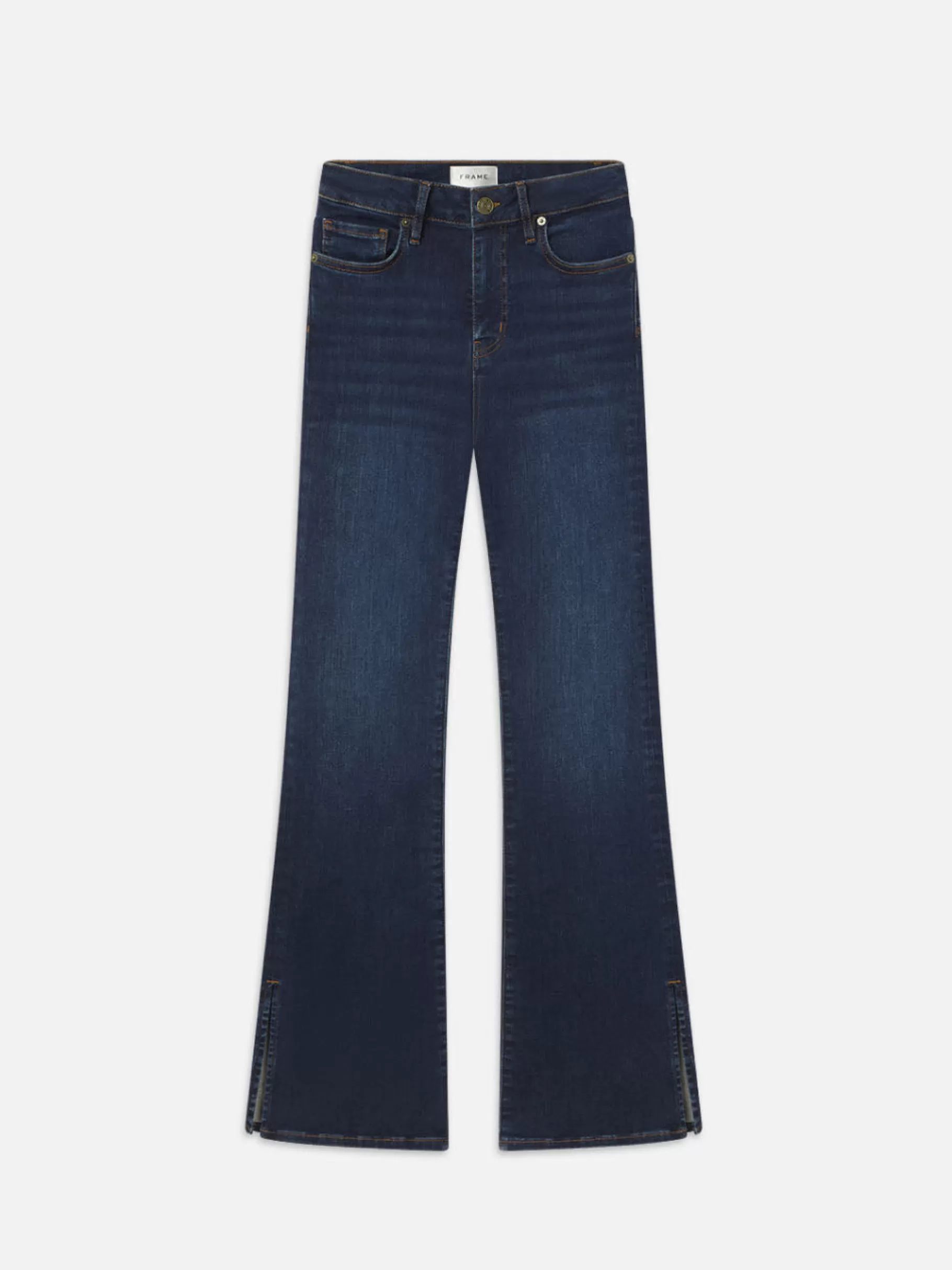 Bootcut | Long*FRAME Le Mini Boot Outseam Slit in Moonflower