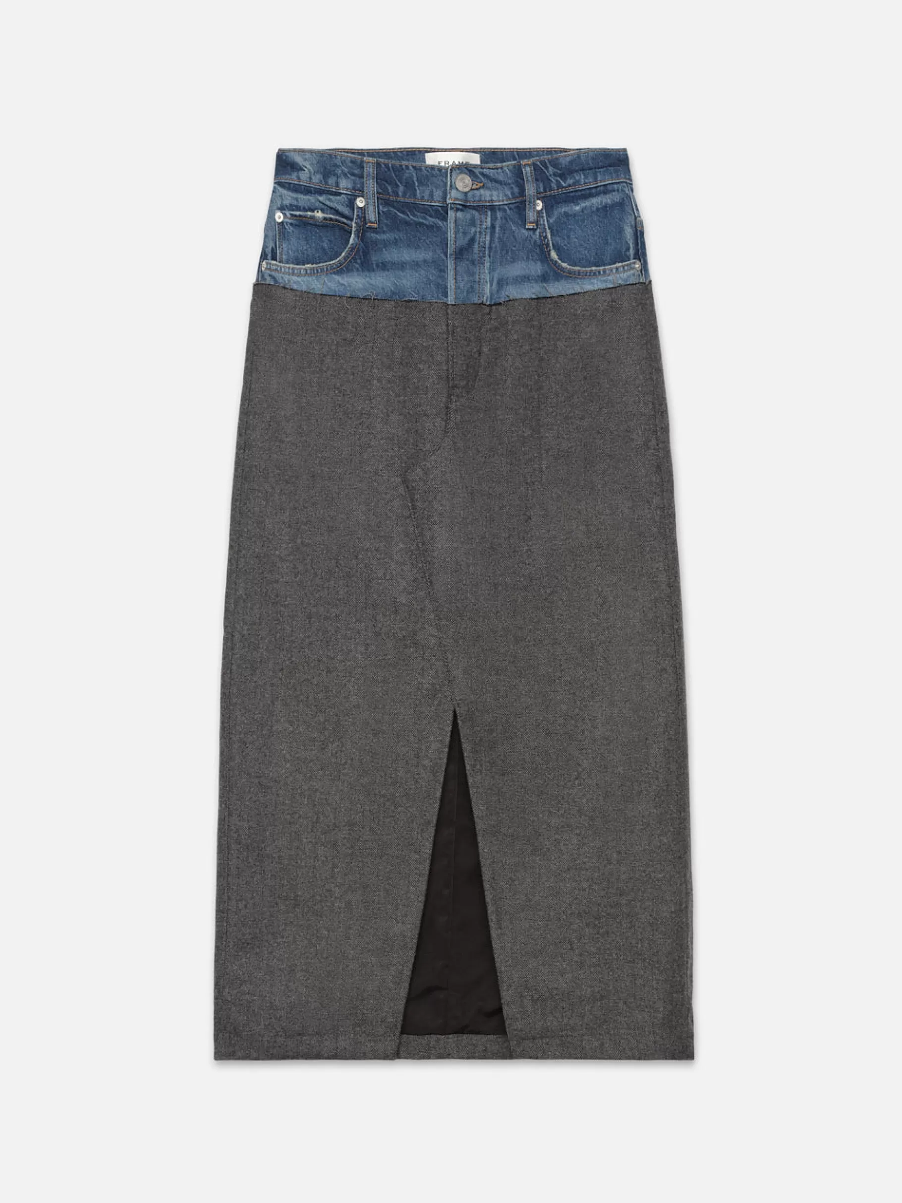 Skirts & Shorts*FRAME Le Mix Midaxi Skirt in Malibu Herringbone Malibu/herringbone