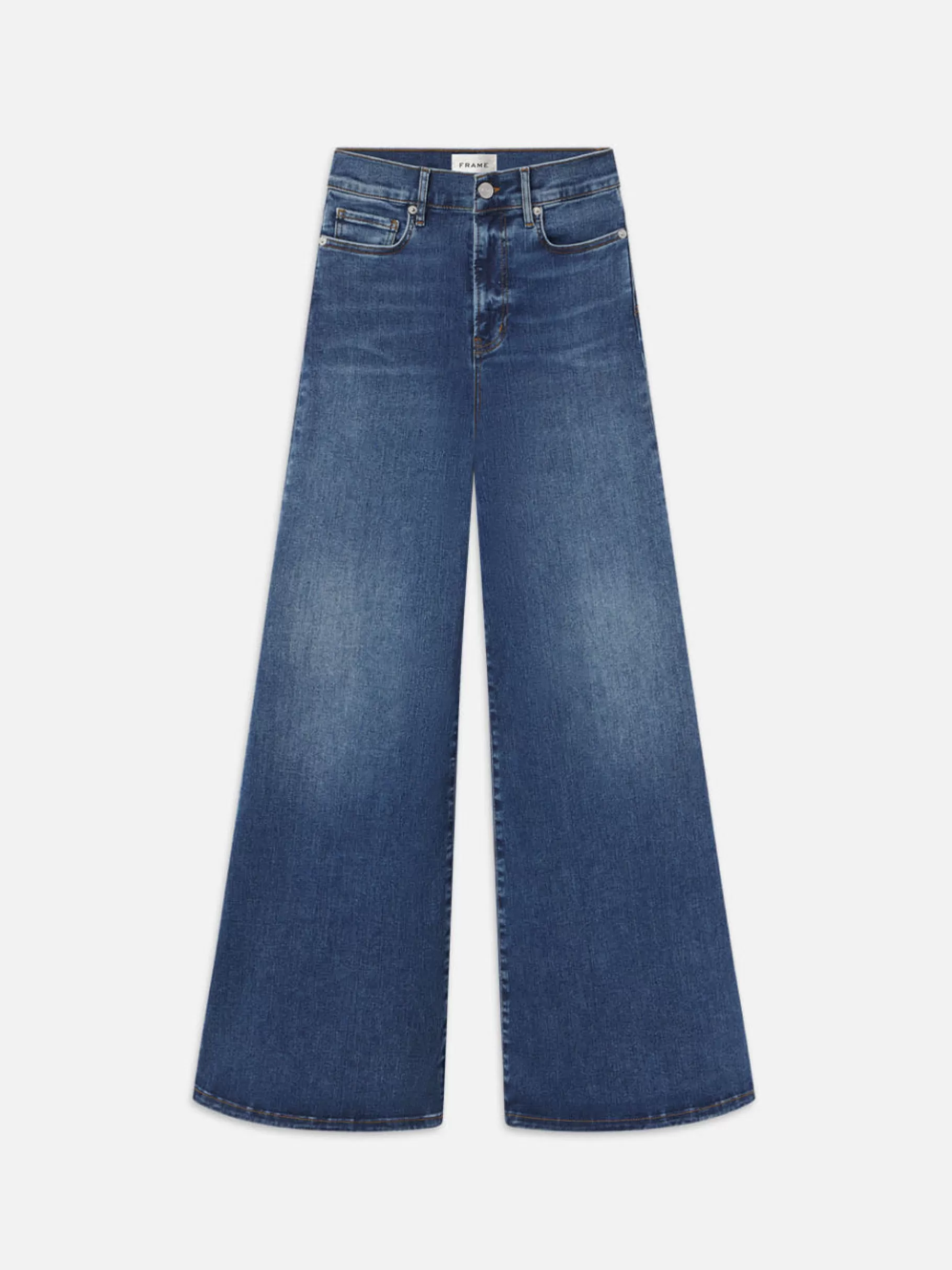 Wide Leg*FRAME Le Palazzo Crop in Mermaid