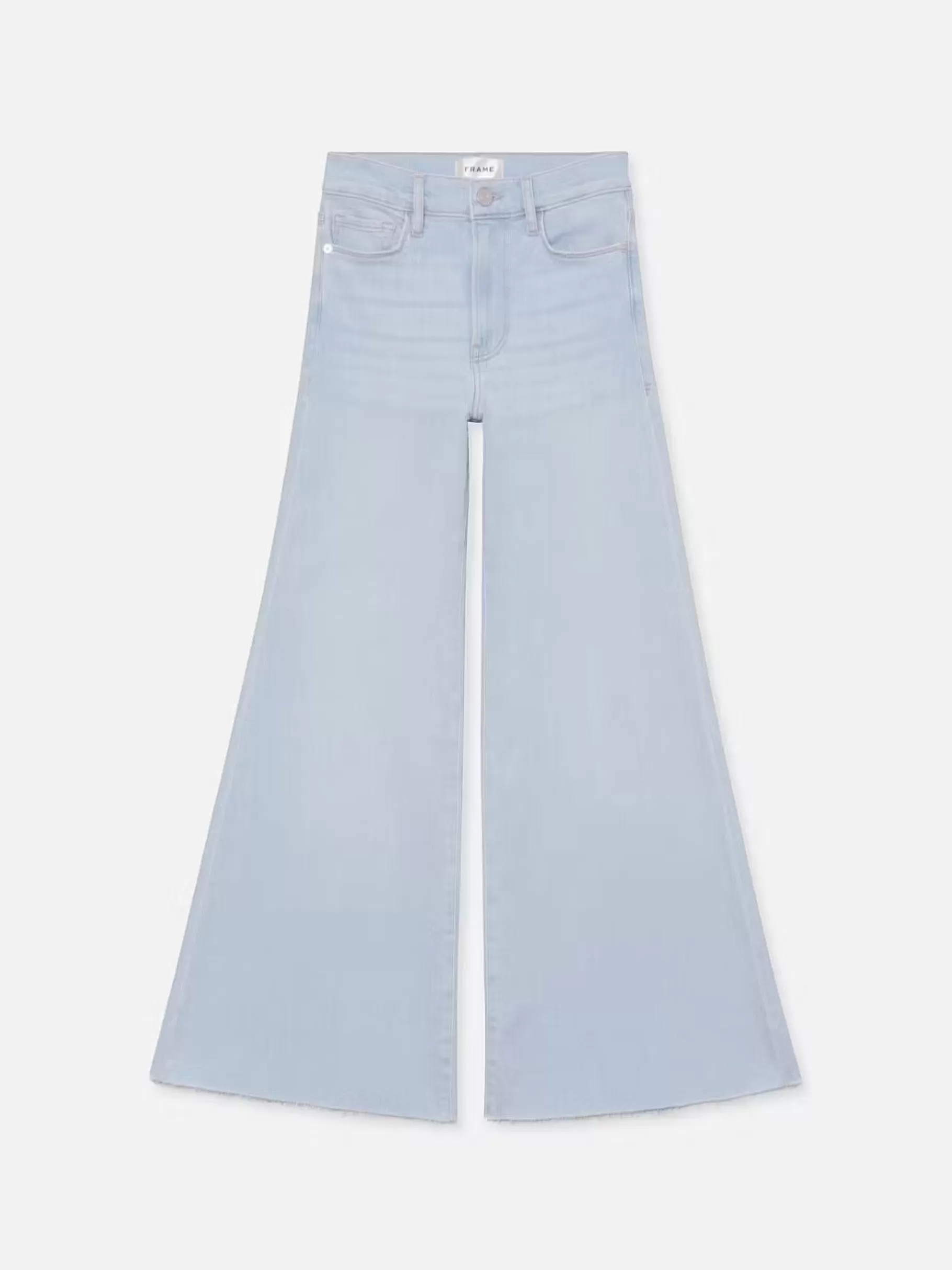 Wide Leg*FRAME Le Palazzo Crop Raw After in Clarity