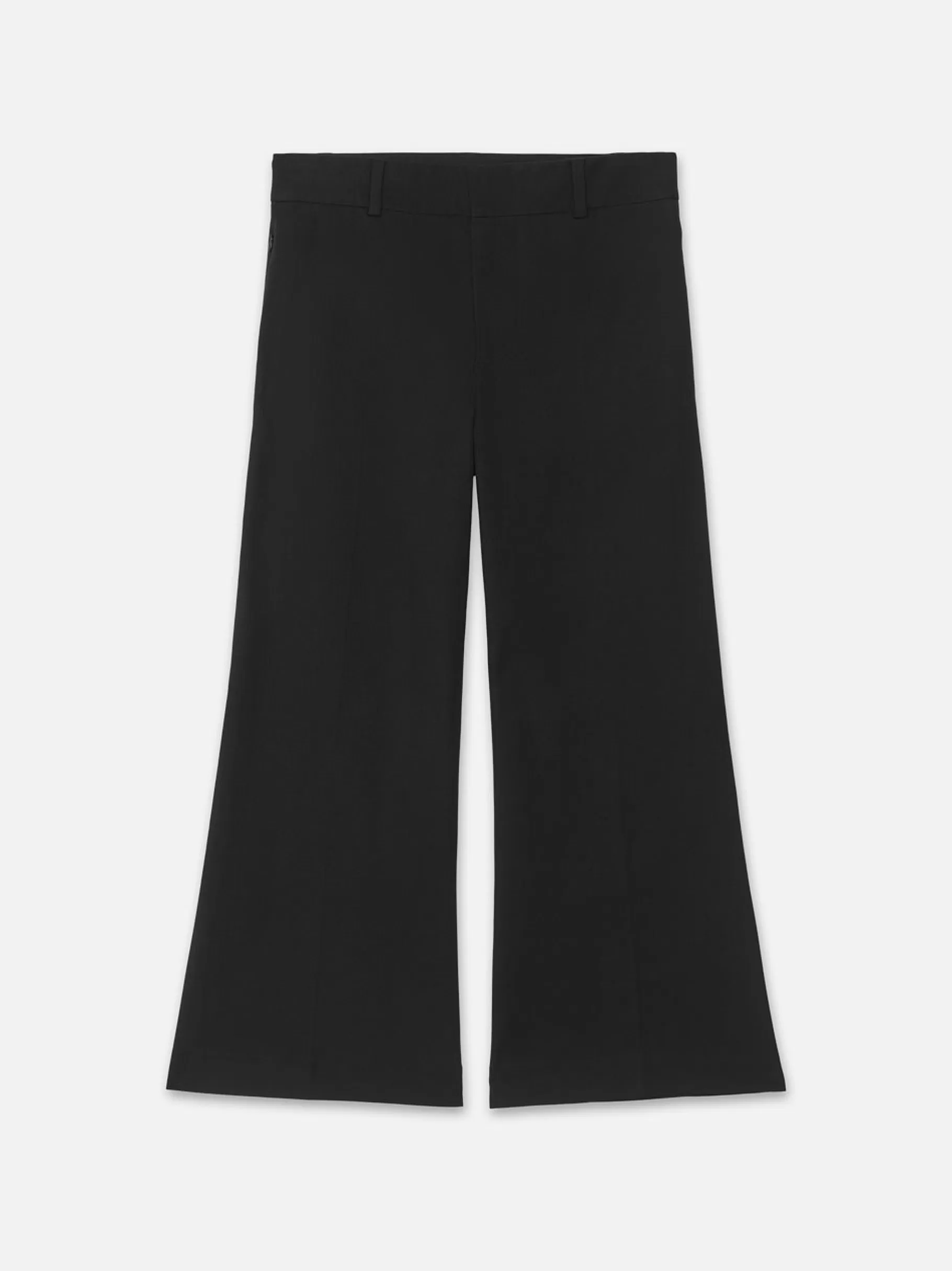 Pants*FRAME Le Palazzo Crop Trouser in Noir
