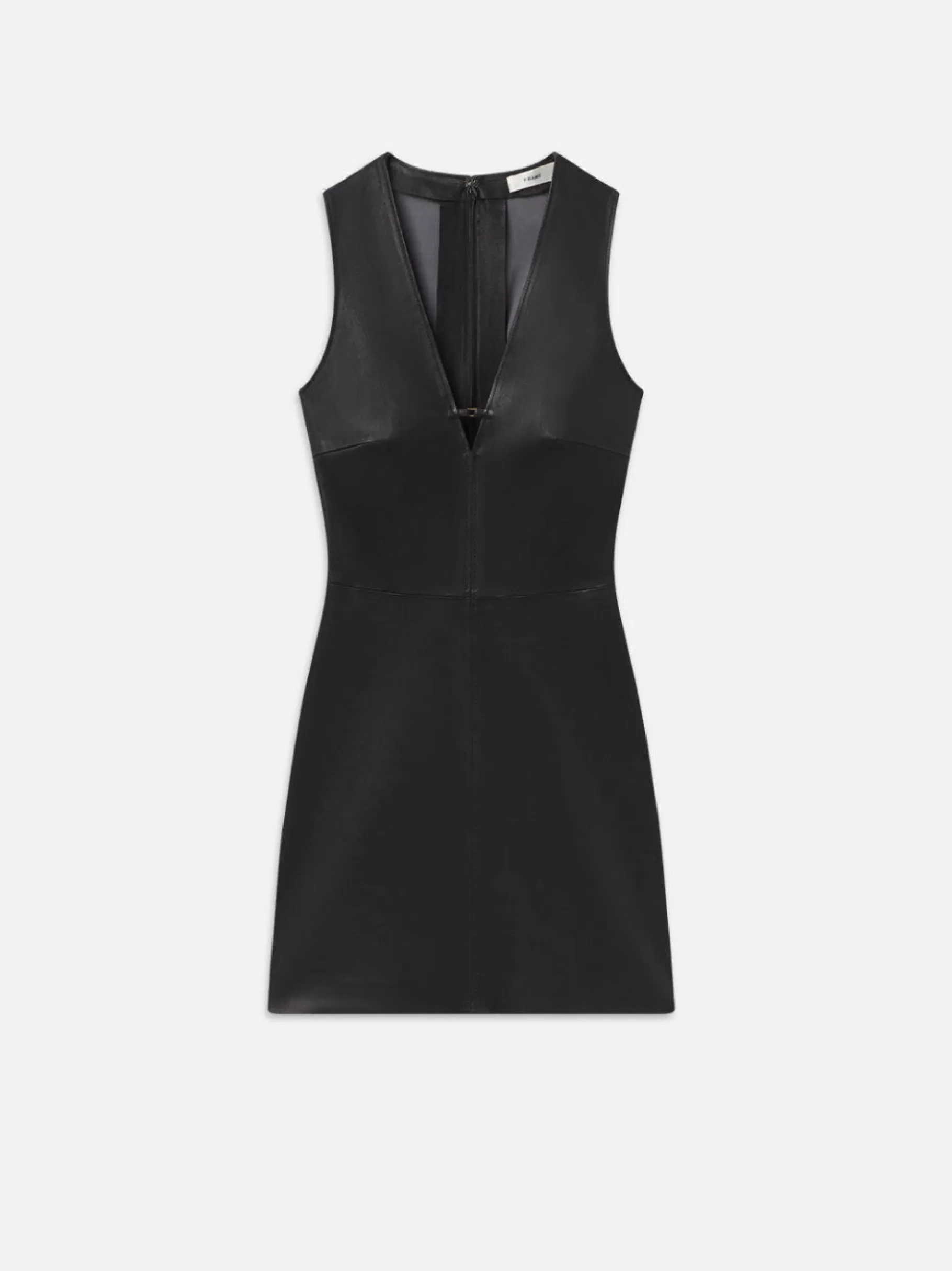 Leather & Suede | Dresses & Jumpsuits*FRAME Leather Keyhole Dress in Black
