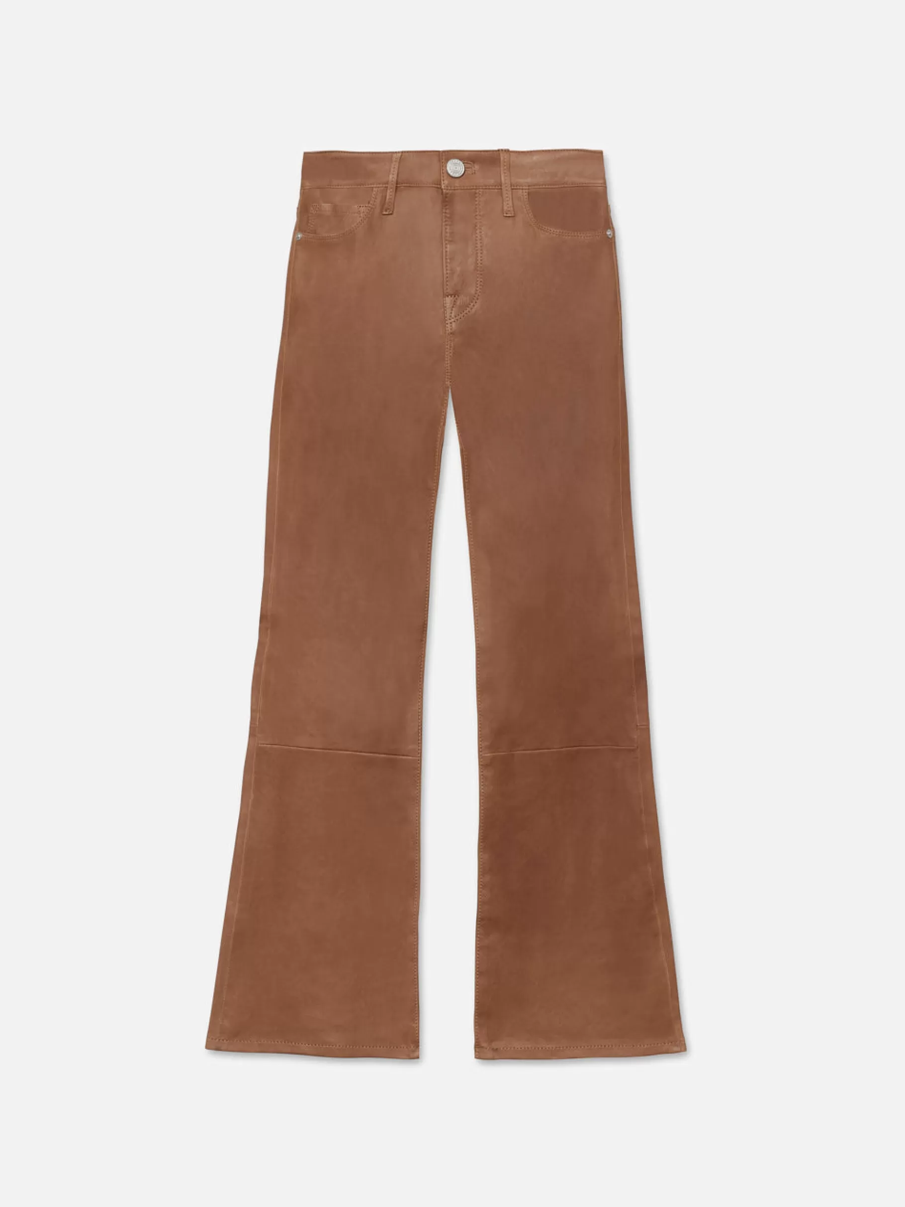 Leather & Suede | Pants*FRAME Leather Le Crop Mini Boot in Tobacco