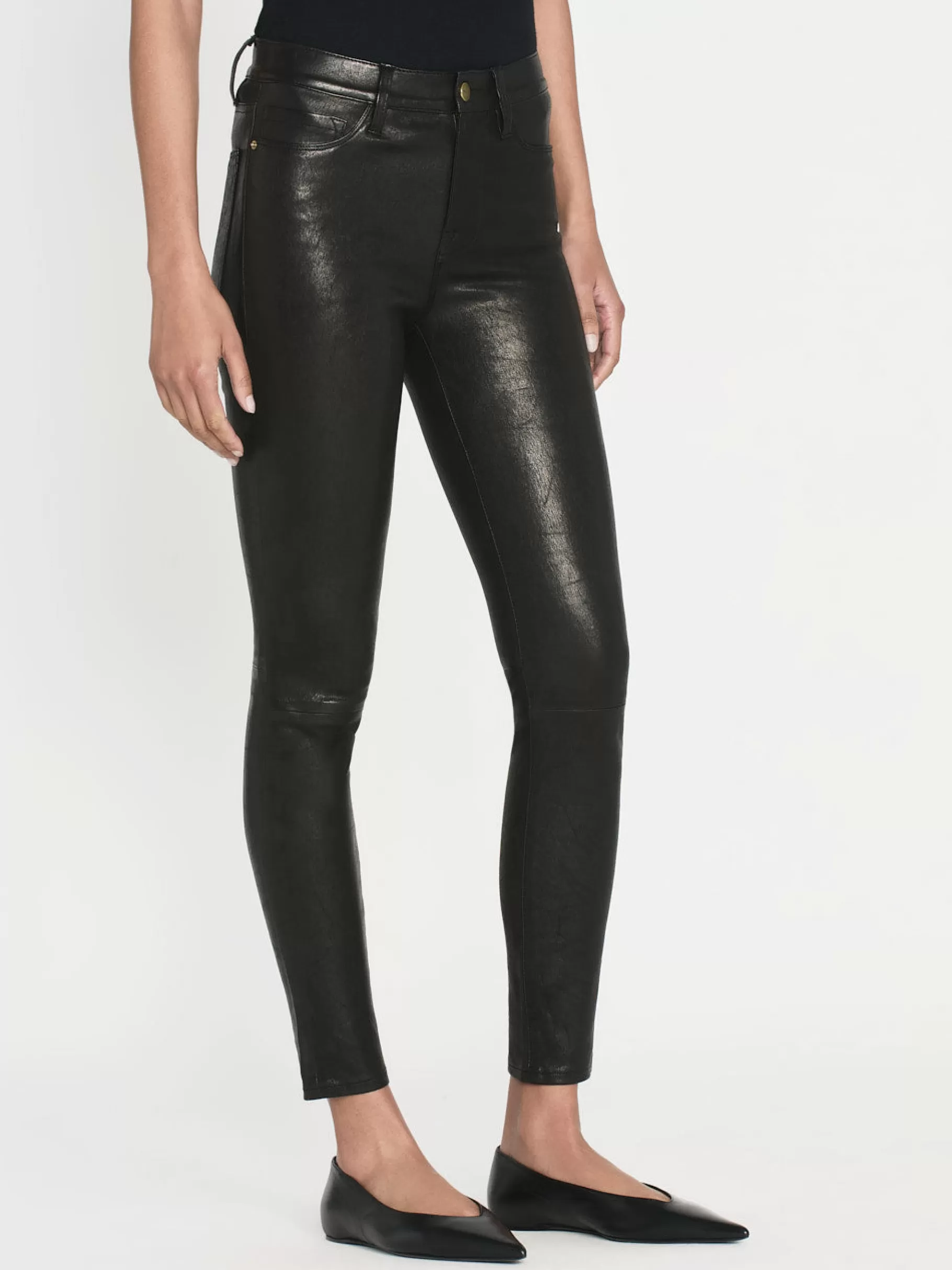 leather_le_high_skinny__in__washed_black_3.webp Leather & Suede | Pants*FRAME Leather Le High Skinny in Washed Black Washedblack