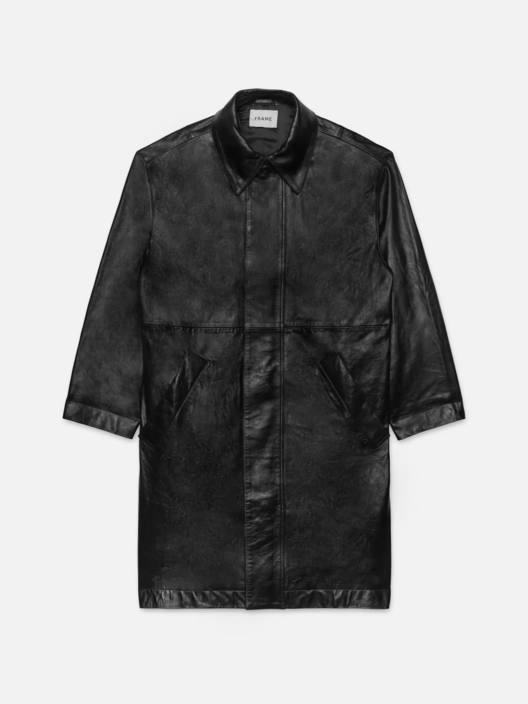 Leather & Suede | Jackets & Coats*FRAME Leather Parka in Black