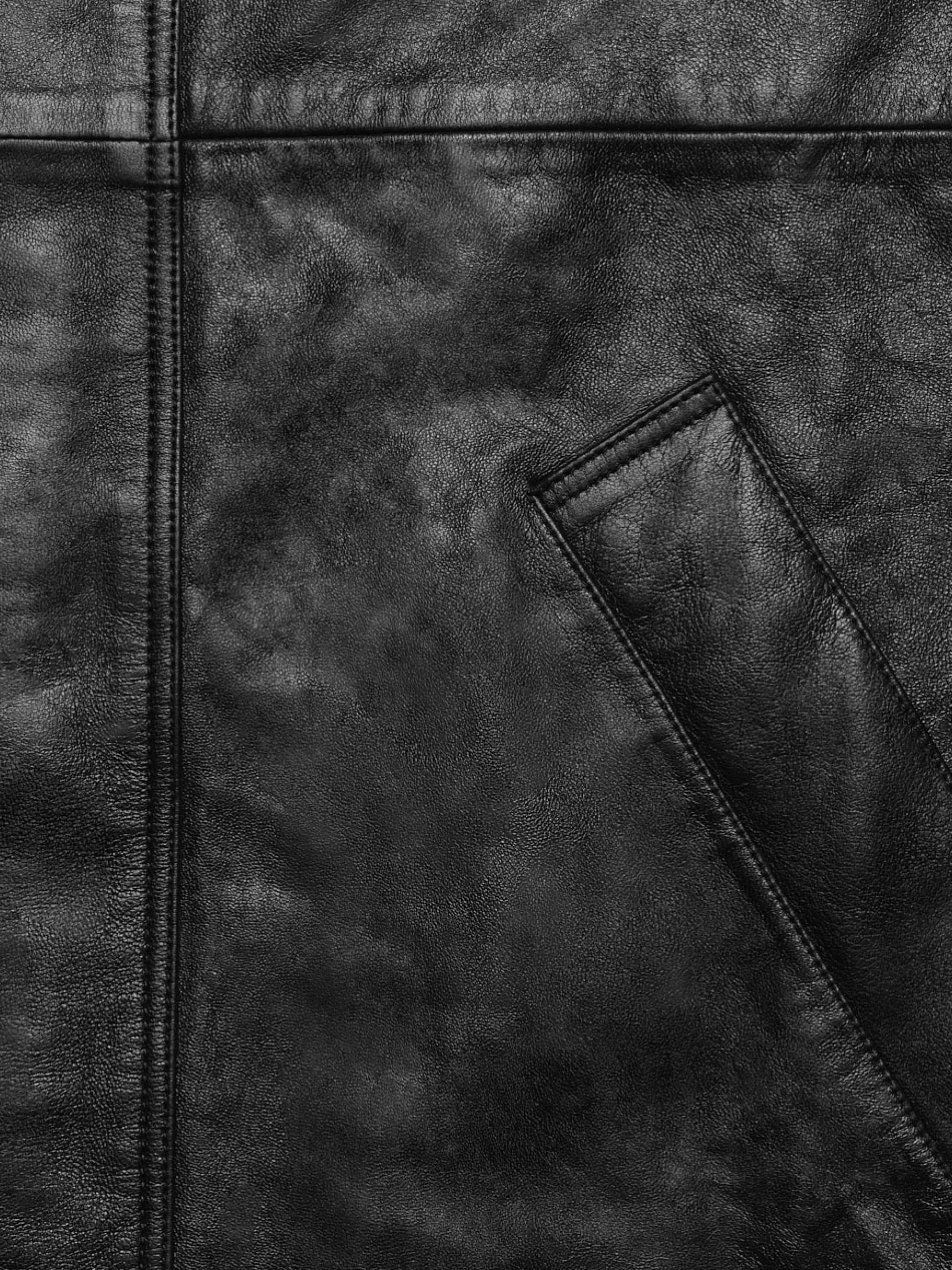 Leather & Suede | Jackets & Coats*FRAME Leather Parka in Black