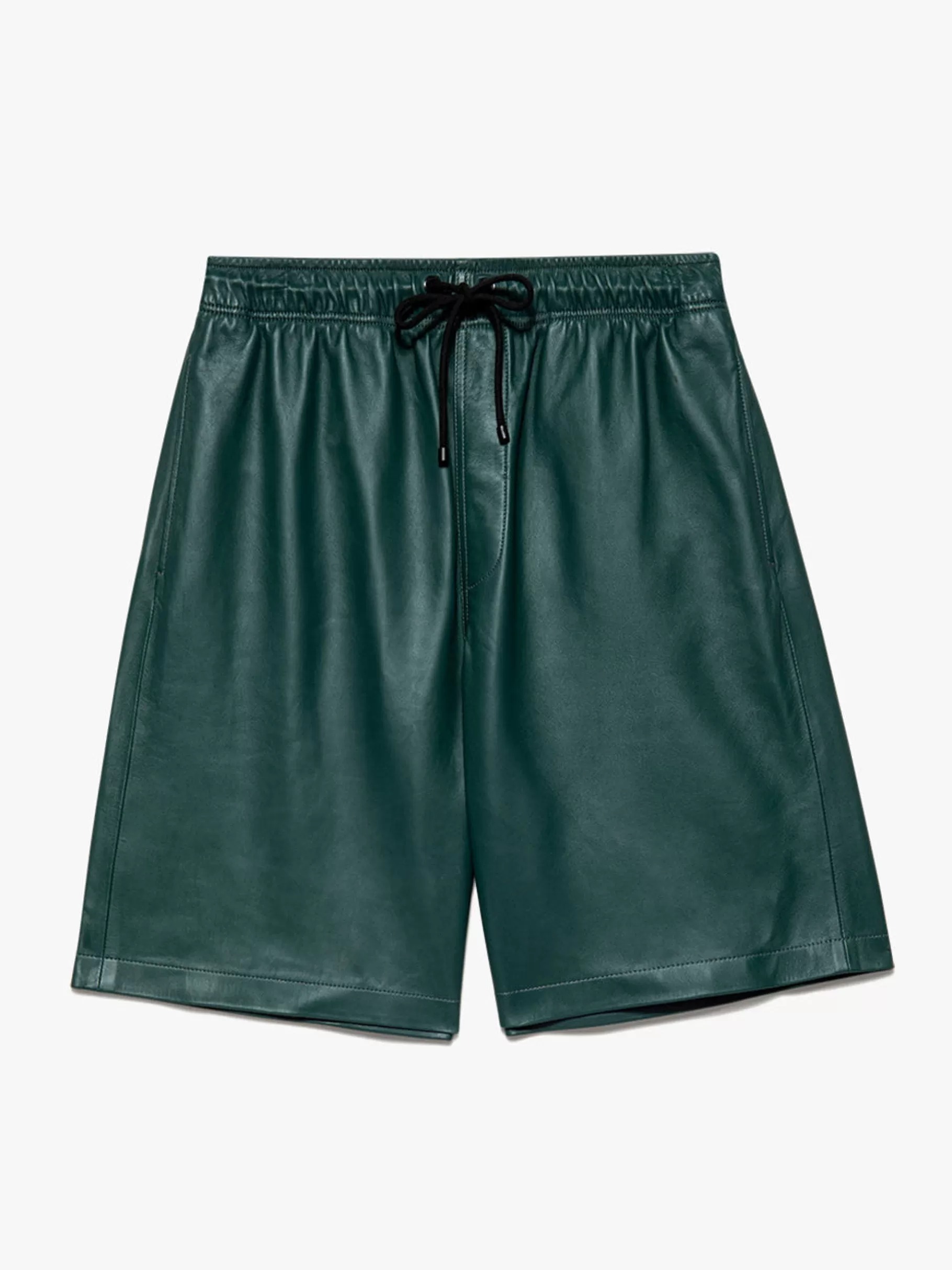 Pants & Shorts*FRAME Leather Short in Dark Green Darkgreen