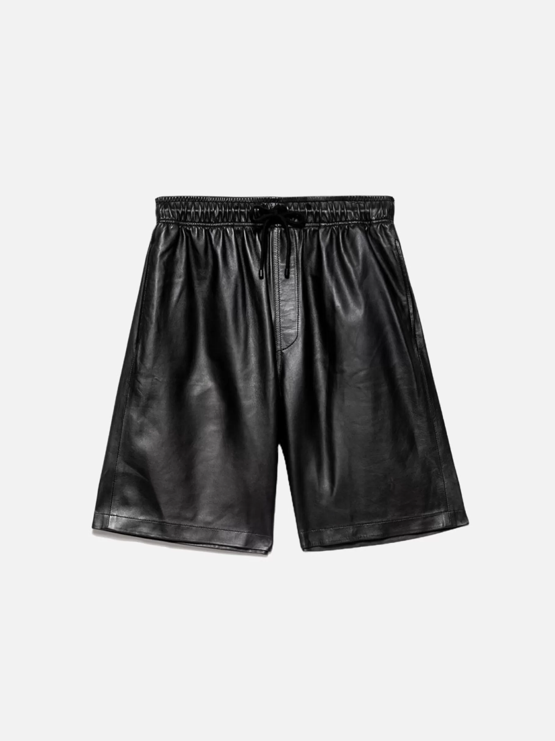 Pants & Shorts*FRAME Leather Short in Noir