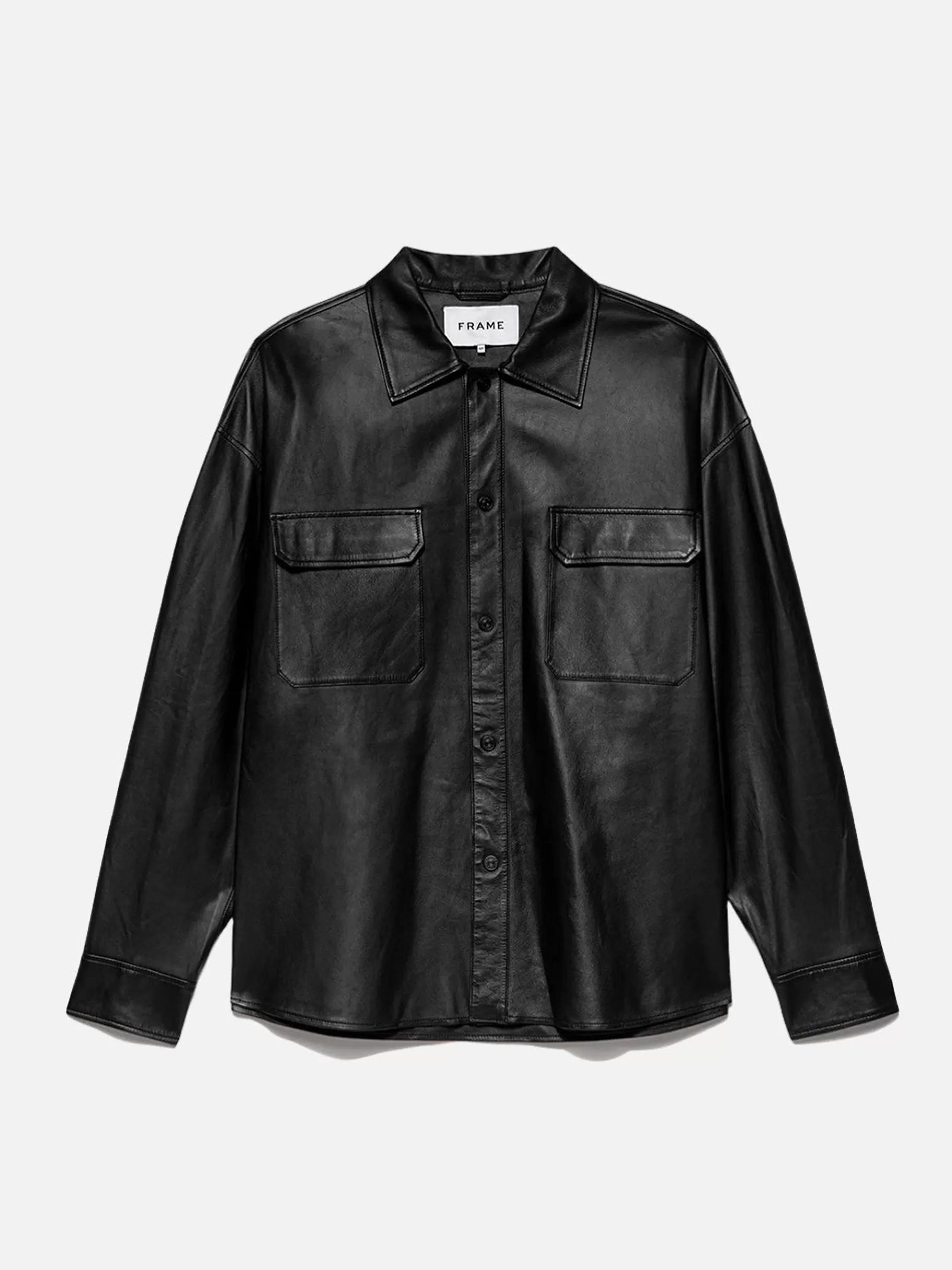 Pants & Shorts*FRAME Leather Short in Noir