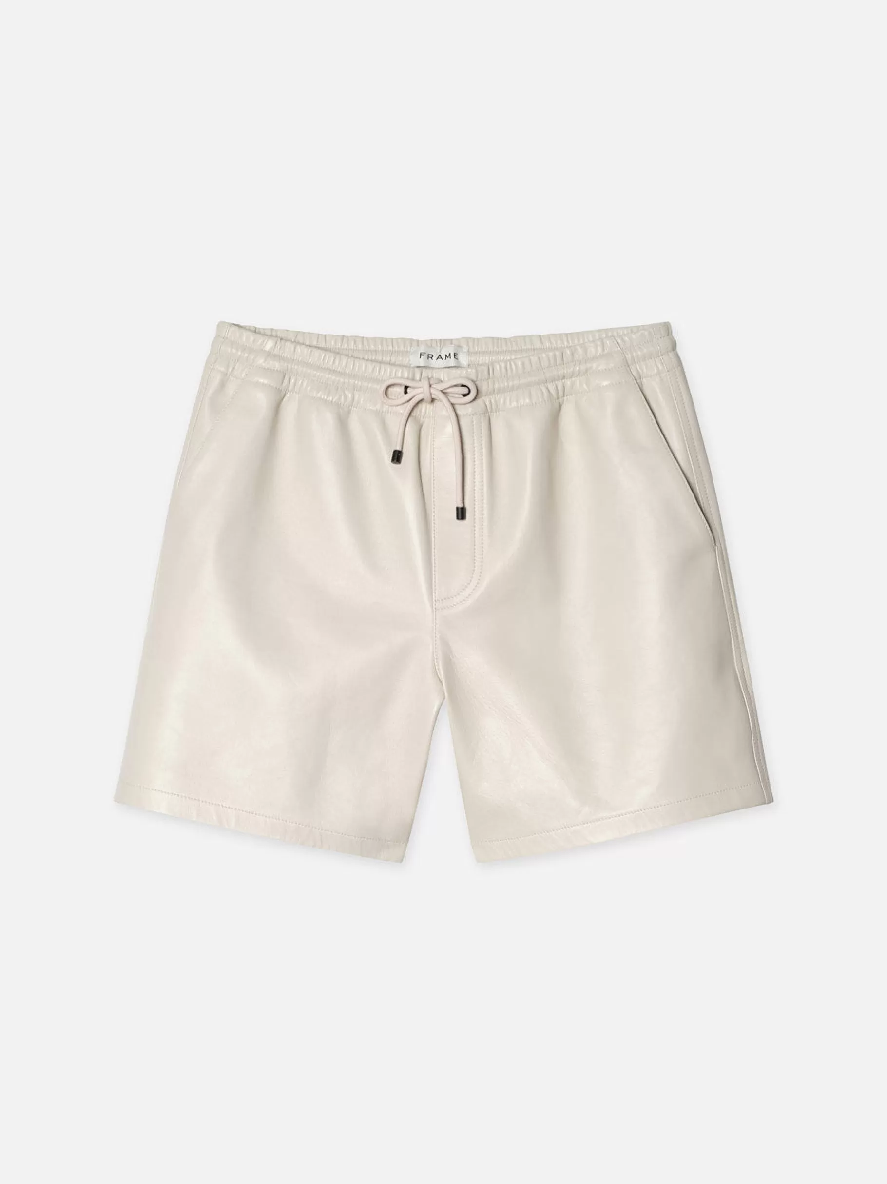 Leather & Suede | Pants & Shorts*FRAME Leather Volley Short in White Canvas Whitecanvas