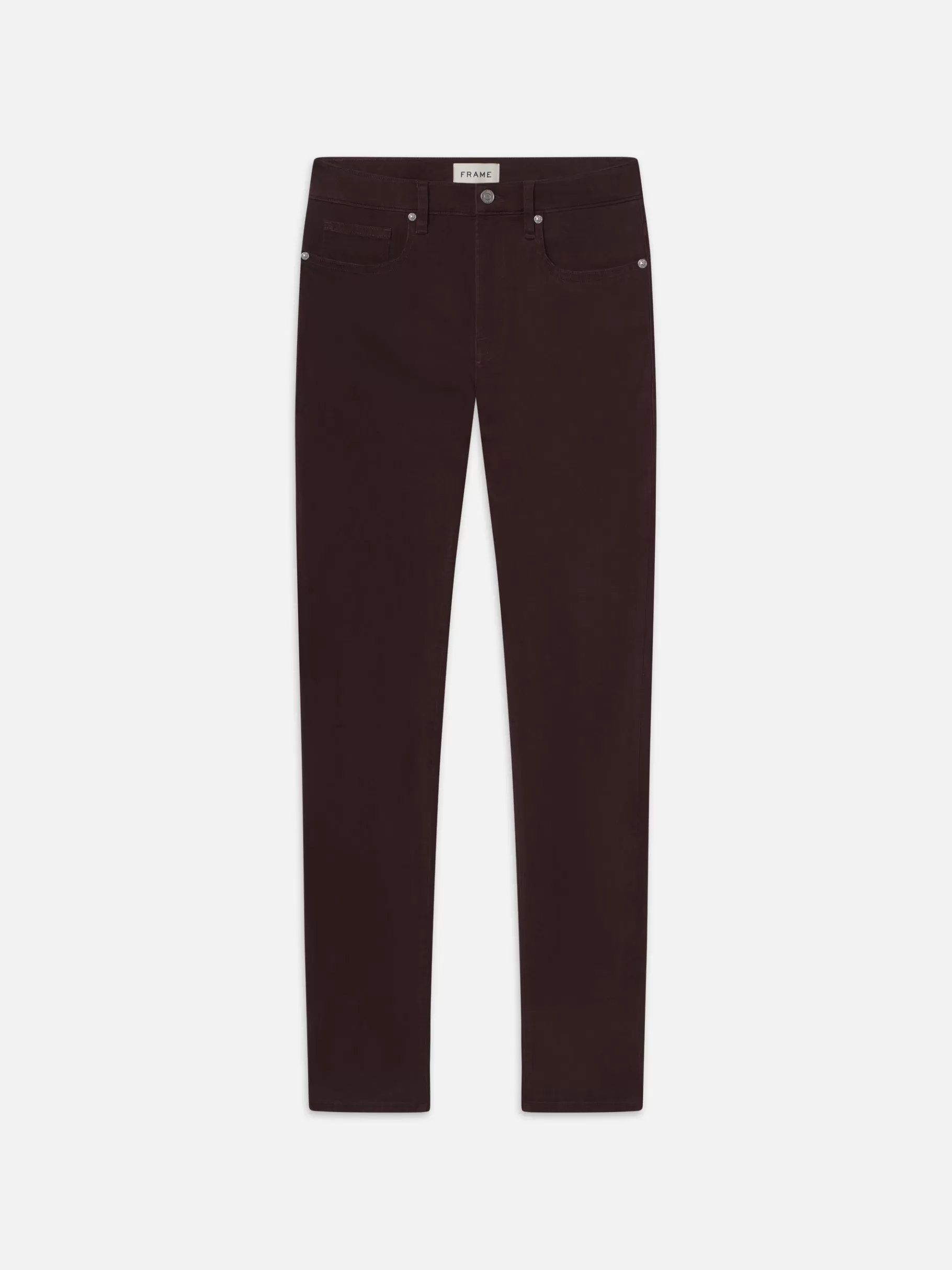 Slim*FRAME L'Homme Slim Brushed Twill in Wine