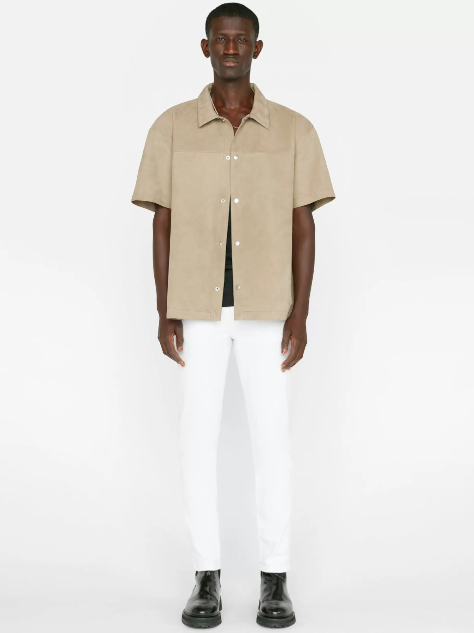 Slim*FRAME L'Homme Slim Crop in Blanc