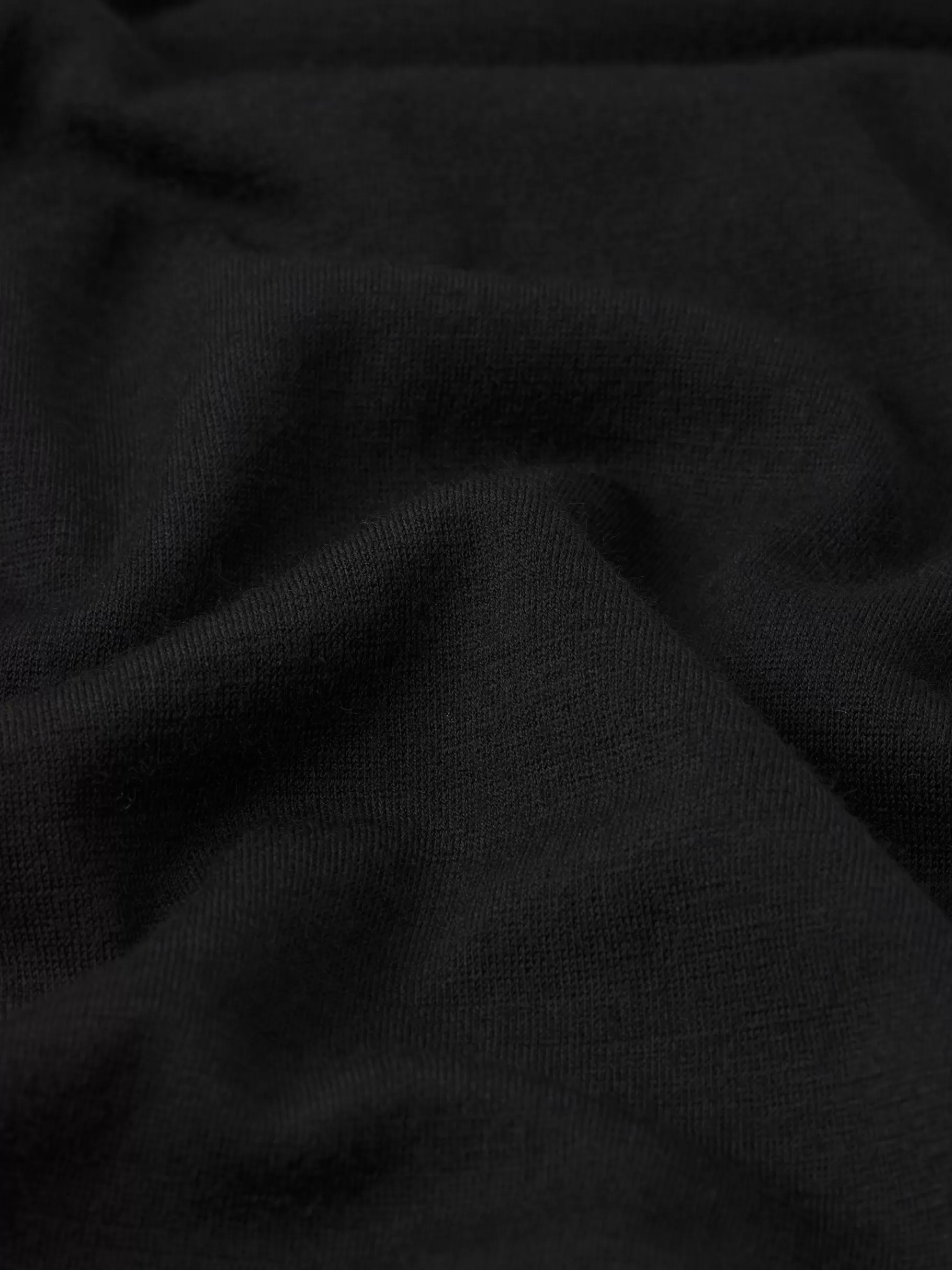 Tees & Polos*FRAME Light Weight Woolen Tee in Black