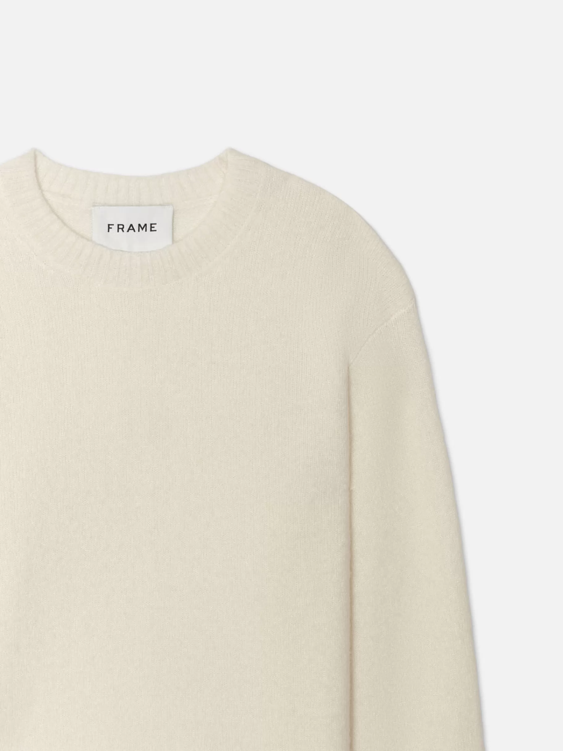 Sweaters & Hoodies*FRAME Lightweight Cashmere Silk Sweater in Vanilla