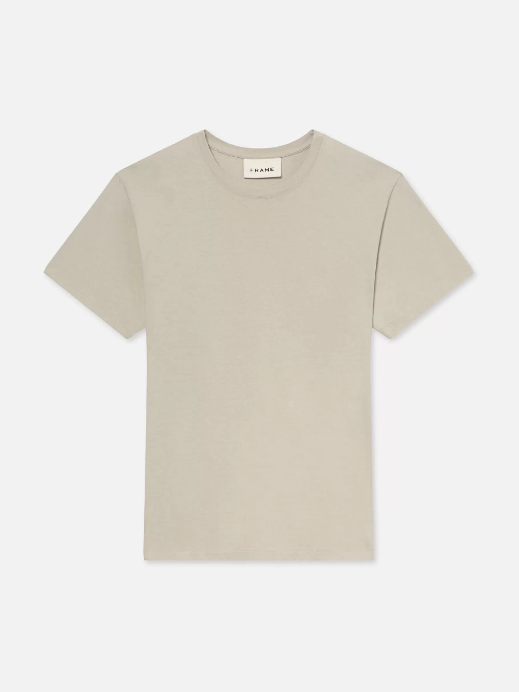 Tees & Polos*FRAME Logo Tee in Mineral Grey Mineralgrey