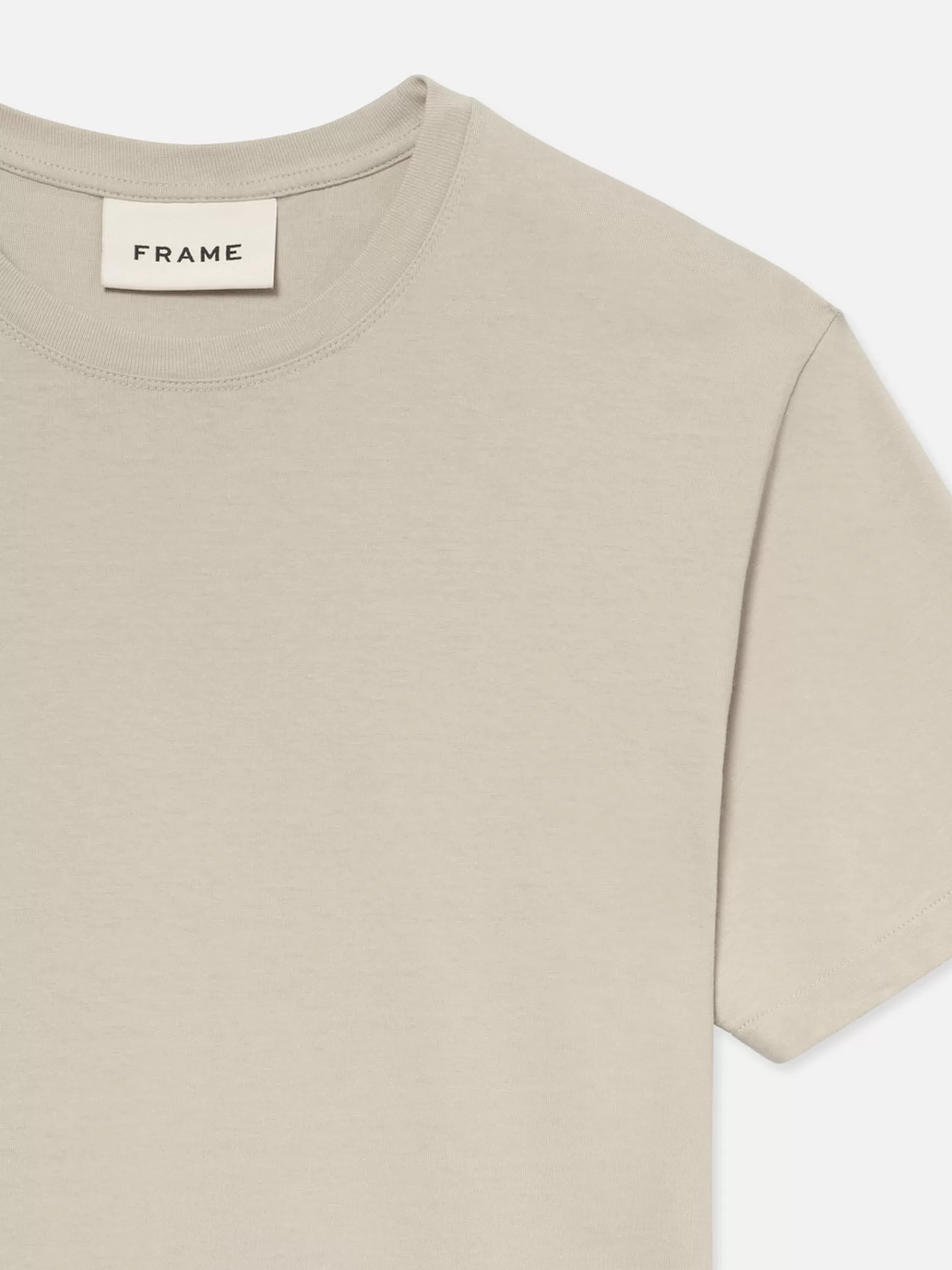 Tees & Polos*FRAME Logo Tee in Mineral Grey Mineralgrey