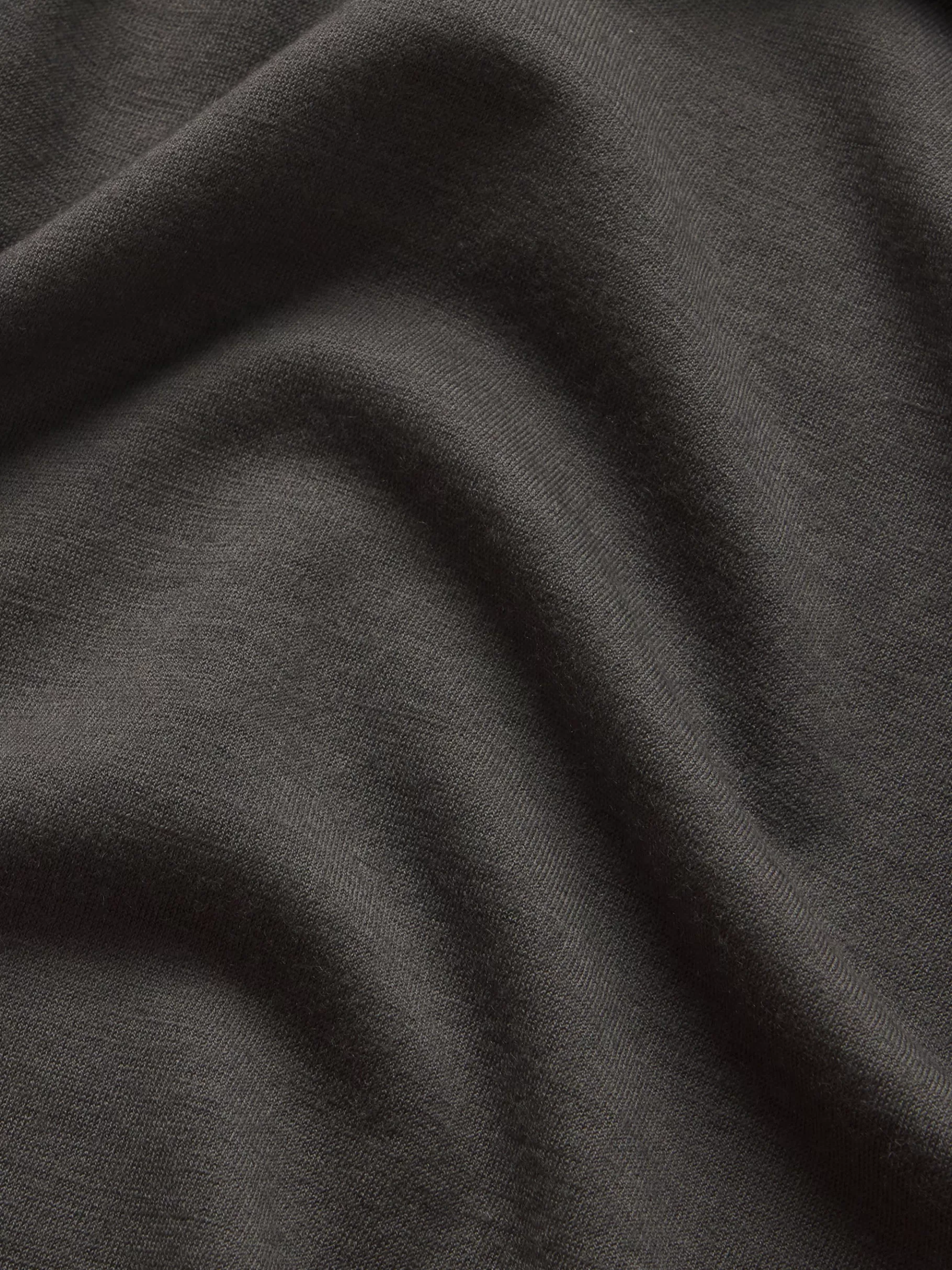 Tees & Polos*FRAME Long Sleeve Woolen Tee in Taupe