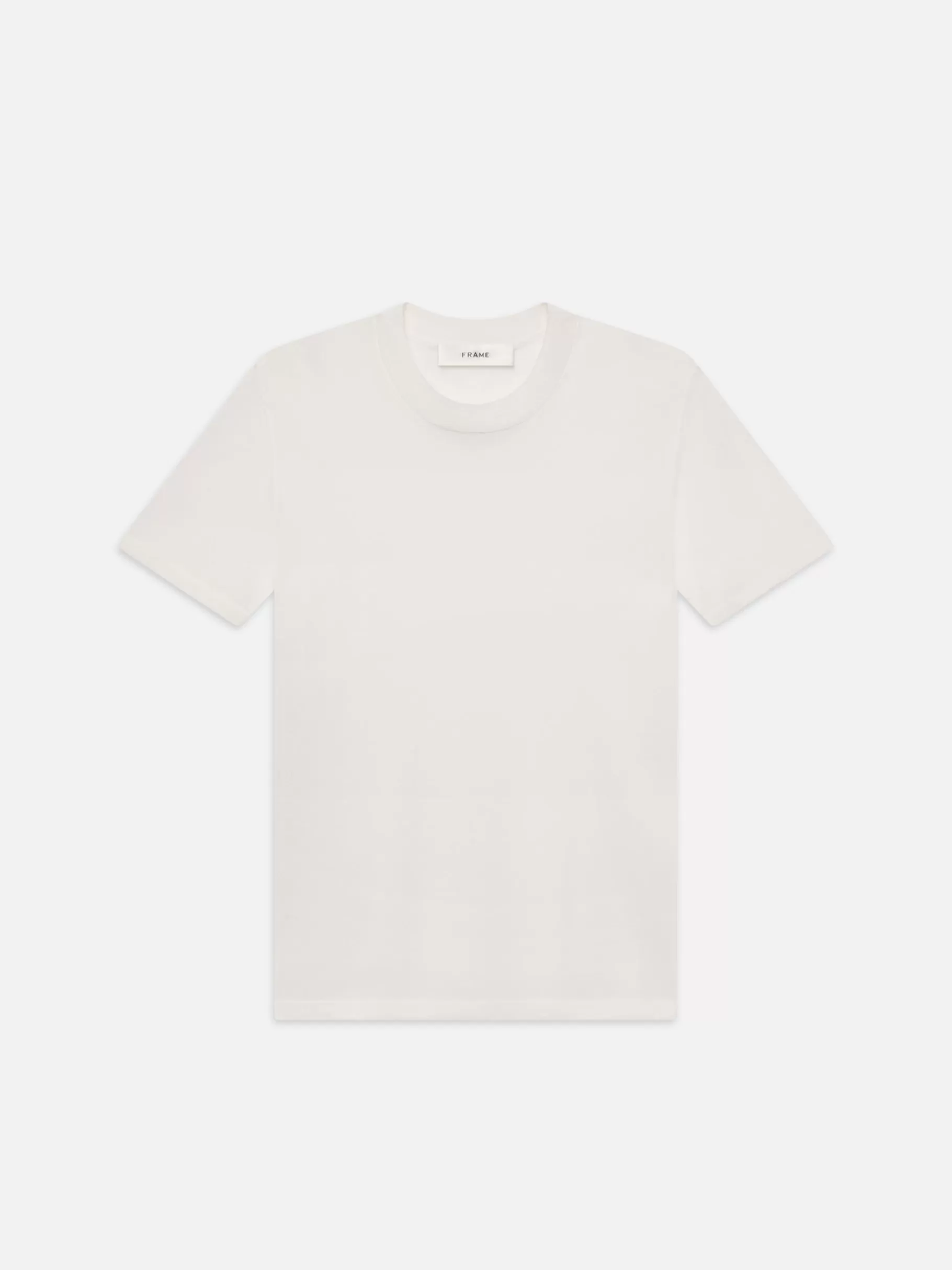 Tanks & Tees*FRAME Luxe Baby Tee in White