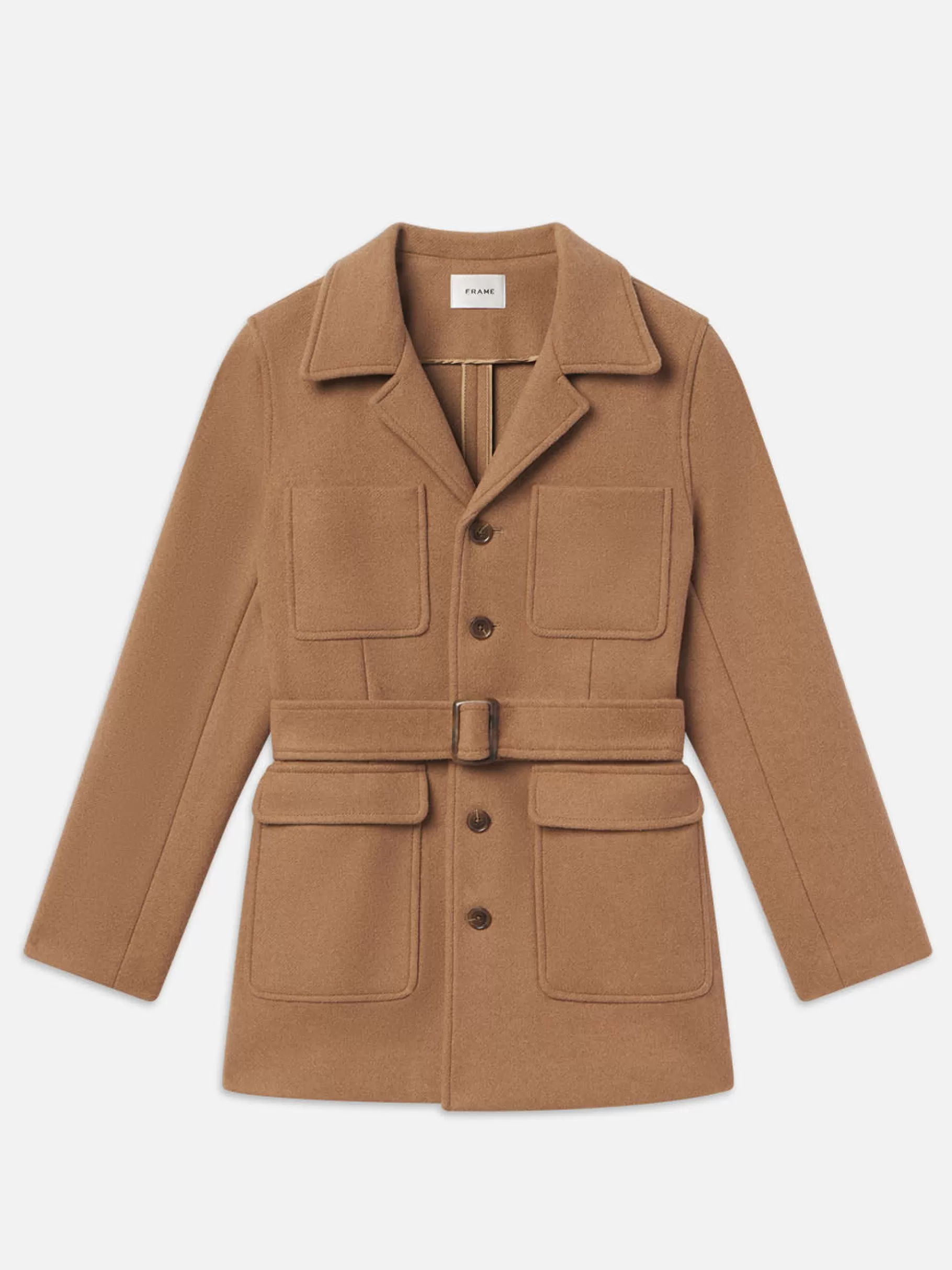 Jackets & Coats*FRAME Melton Safari Jacket in Light Camel Lightcamel