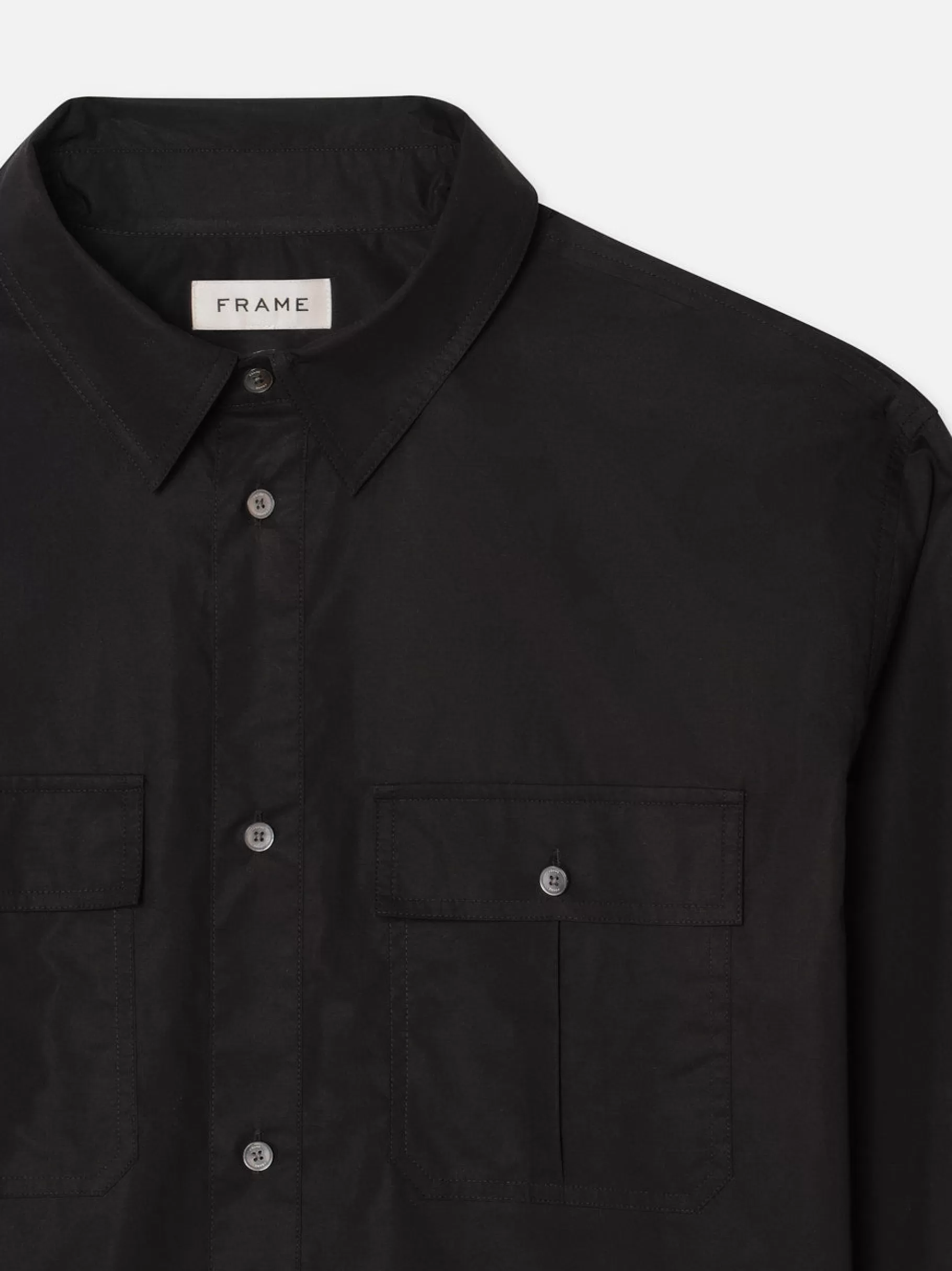 Shirts*FRAME Military Shirt in Black