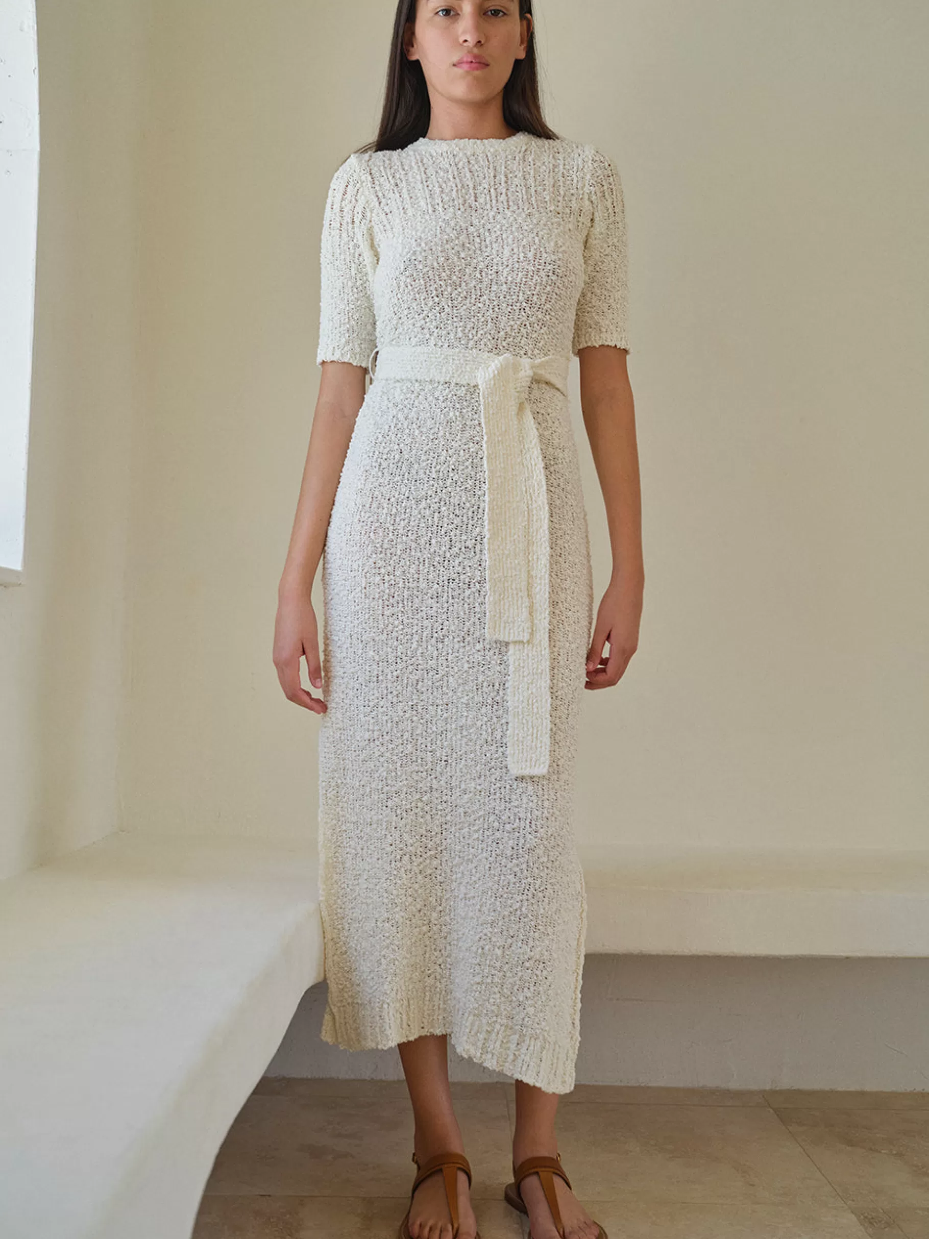 Dresses & Jumpsuits*FRAME Mixed Stitch Sweater Dress in Cream