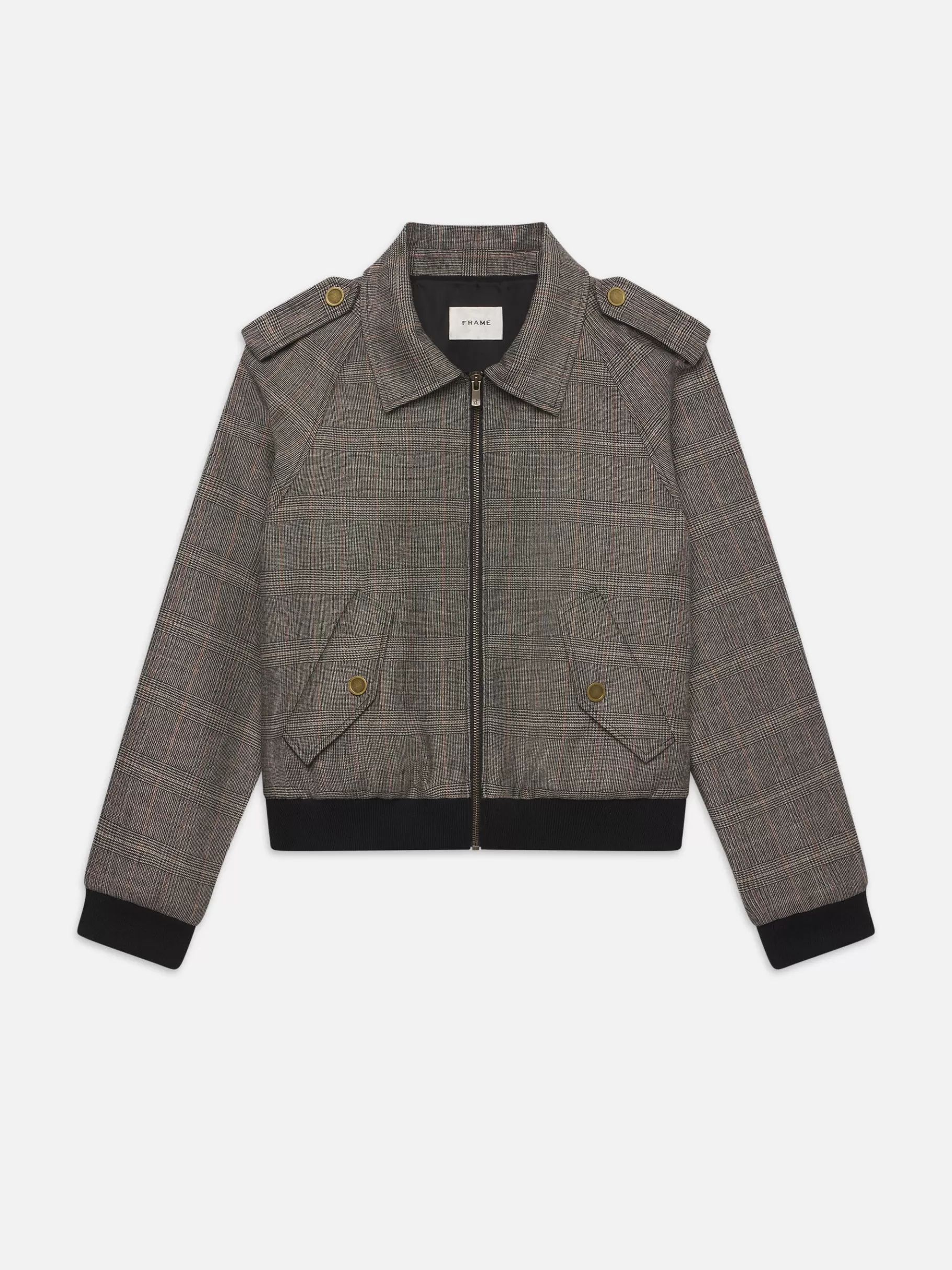 Jackets & Coats*FRAME Modern Bomber Jacket in Brown Multi Brownmulti