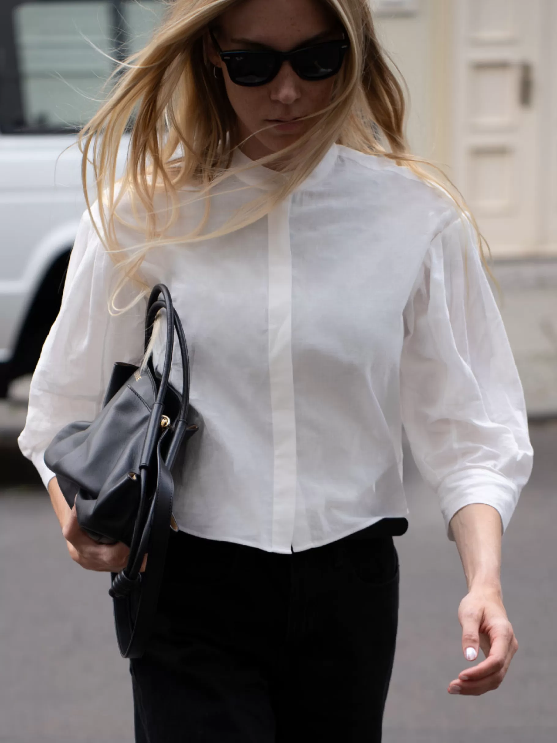 Tops & Blouses*FRAME Modern Puff Sleeve Shirt in White