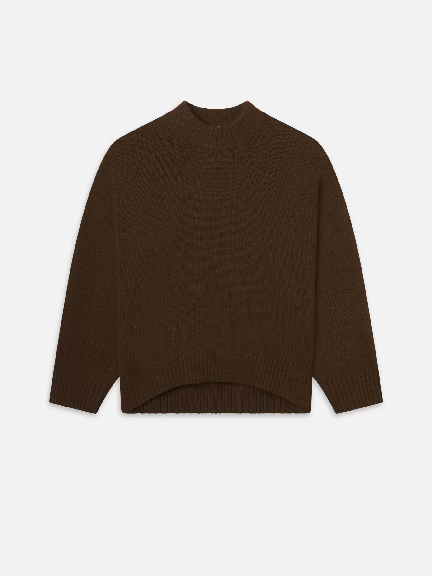 Sweaters*FRAME Oversized Cashmere Crew in Moss
