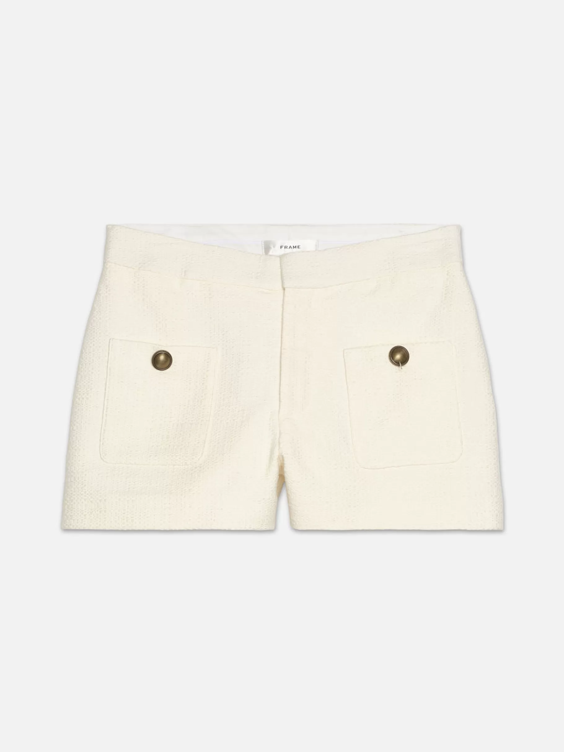 Skirts & Shorts*FRAME Patch Pocket Trouser Short in Cream