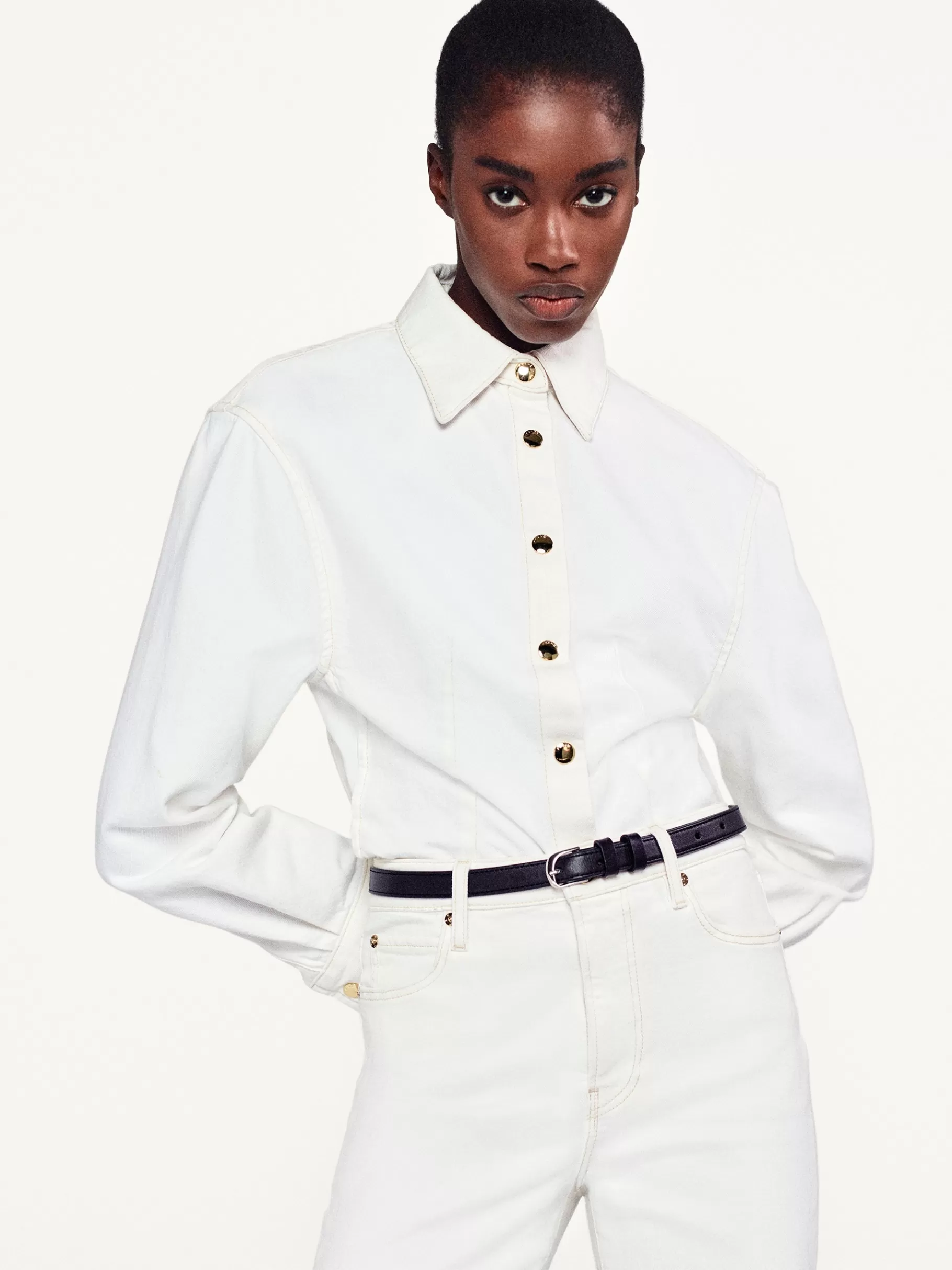 Belts | All Accessories & Shoes*FRAME Petit Twist Buckle Belt in Noir