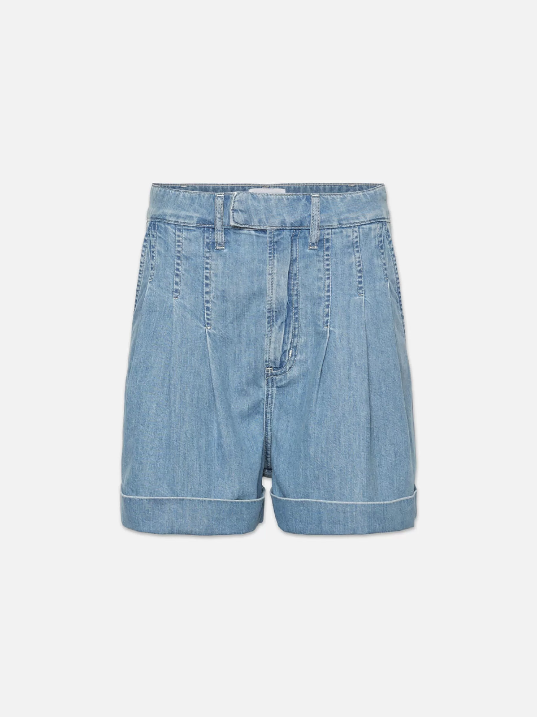 Skirts & Shorts*FRAME Pleated Wide Cuff Short in Rhythm