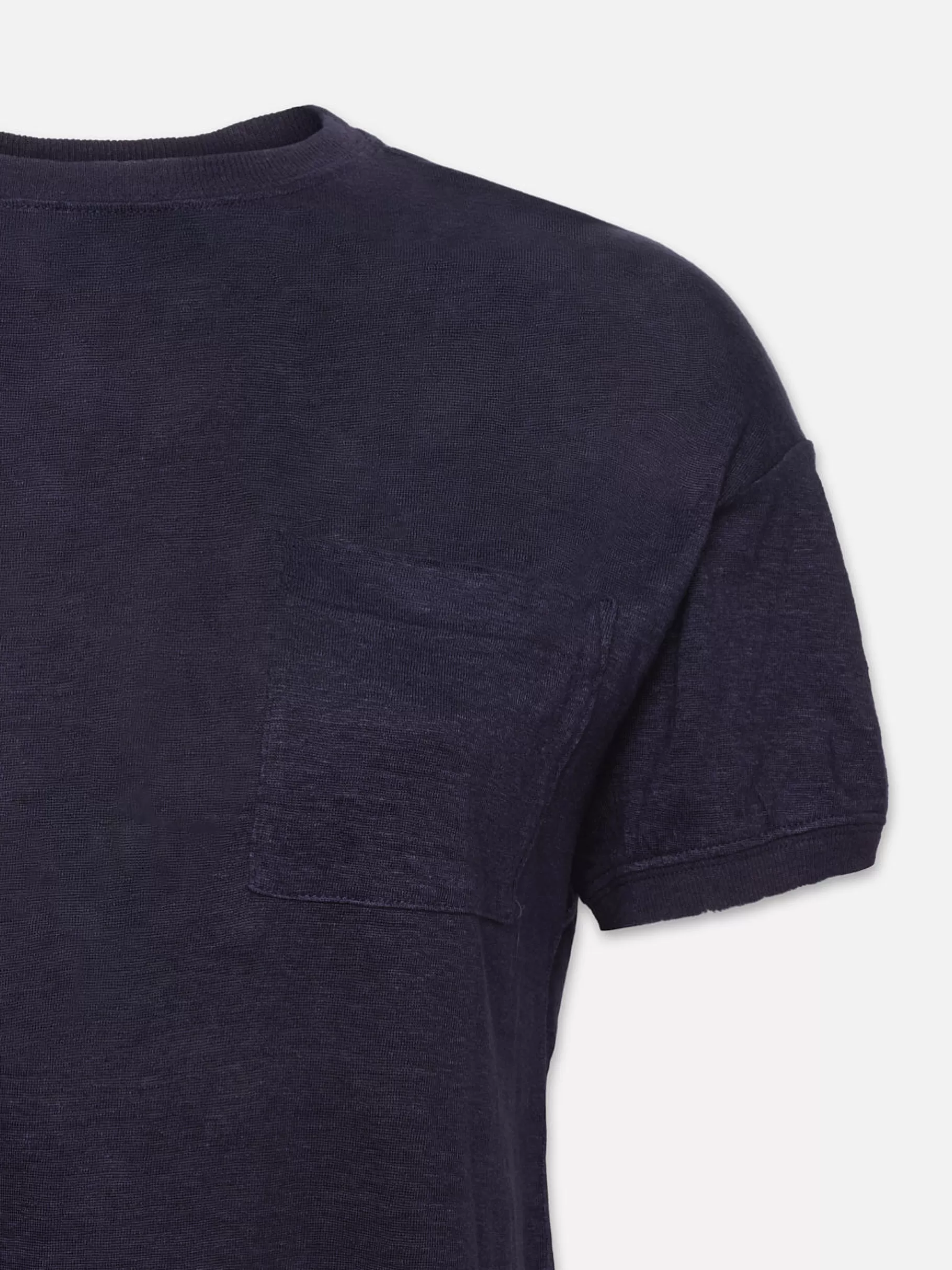 Tanks & Tees*FRAME Pocket Crew Tee in Navy