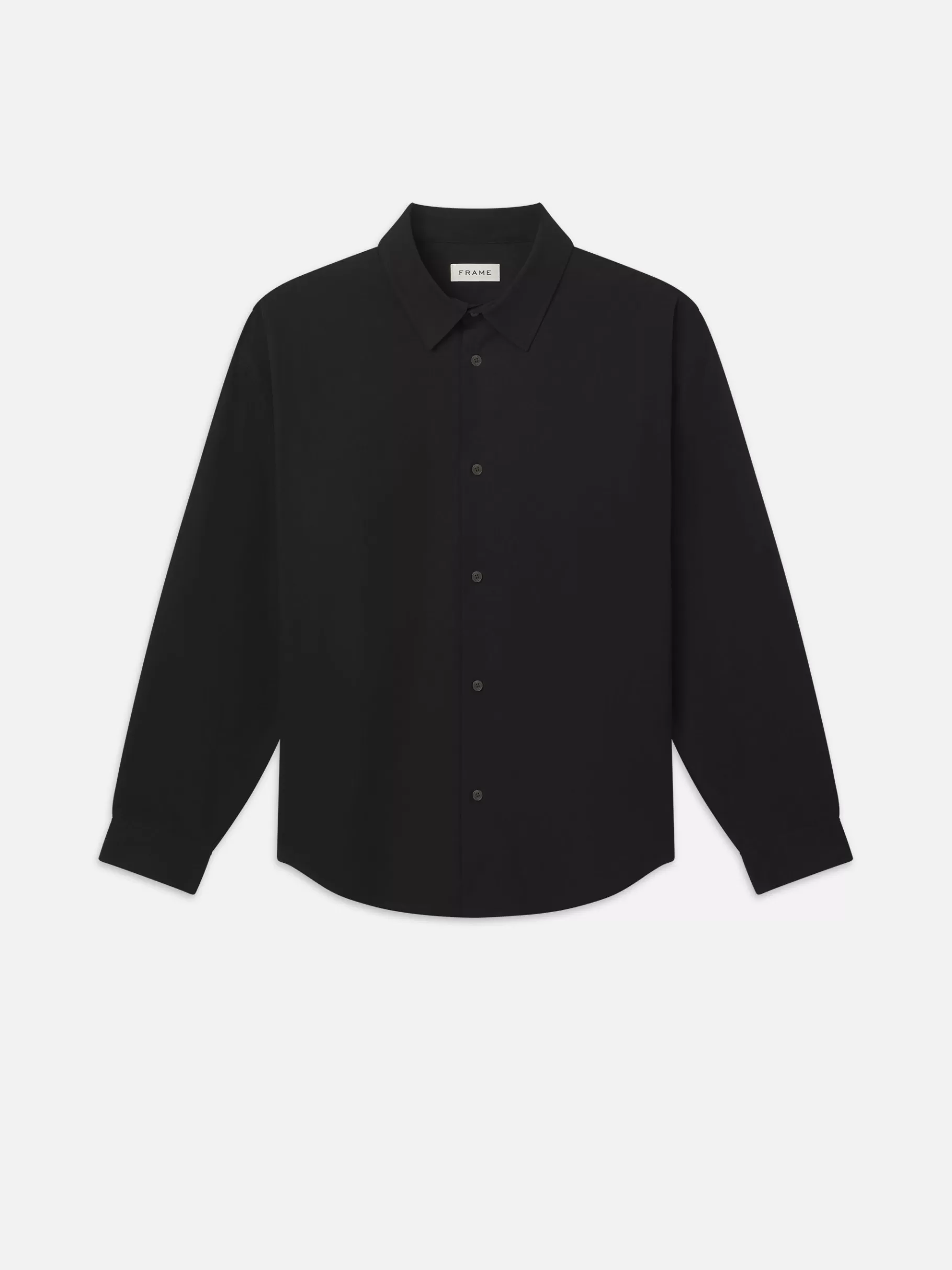 Shirts*FRAME Poplin Relaxed Shirt in Black