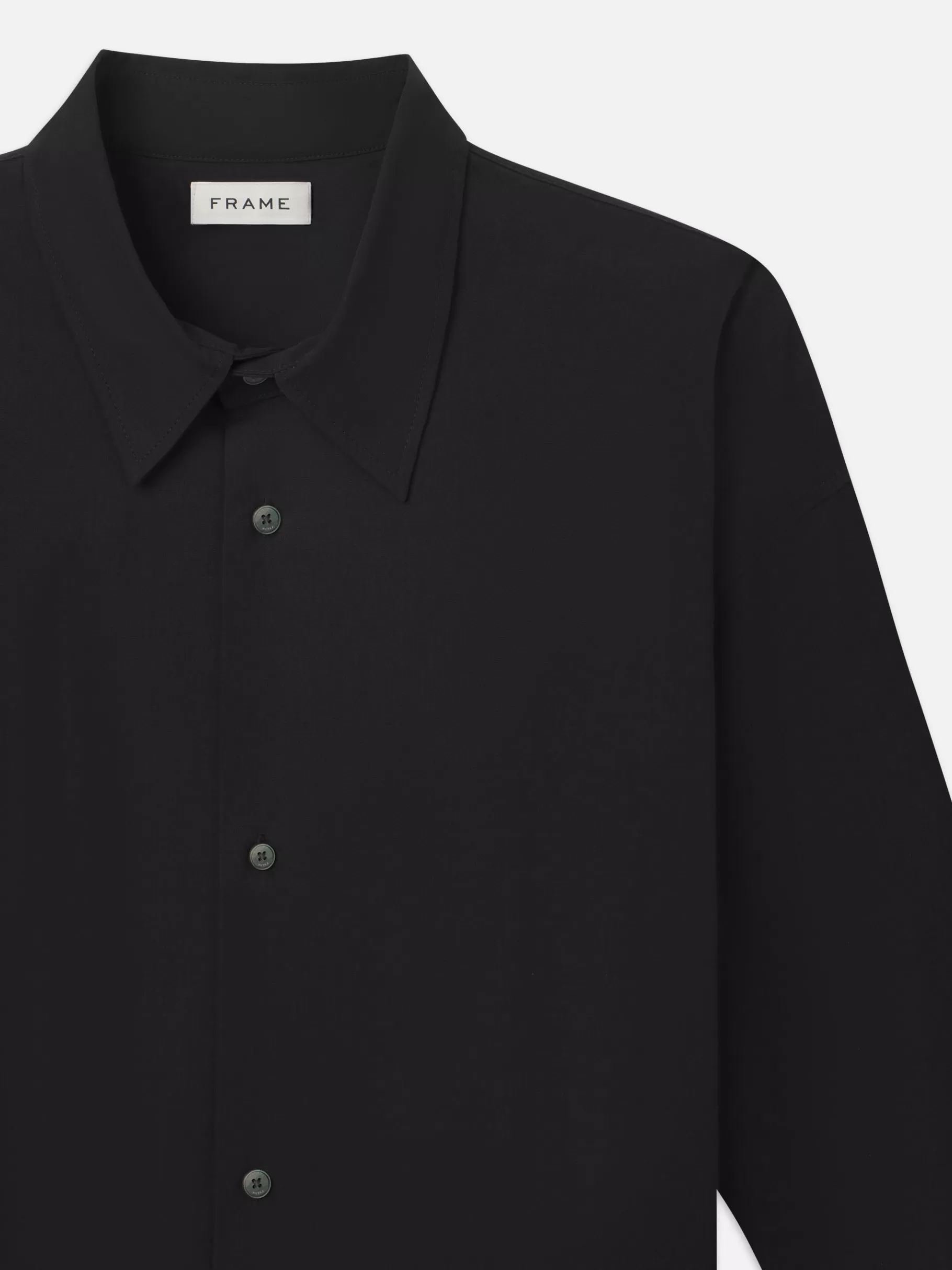 Shirts*FRAME Poplin Relaxed Shirt in Black
