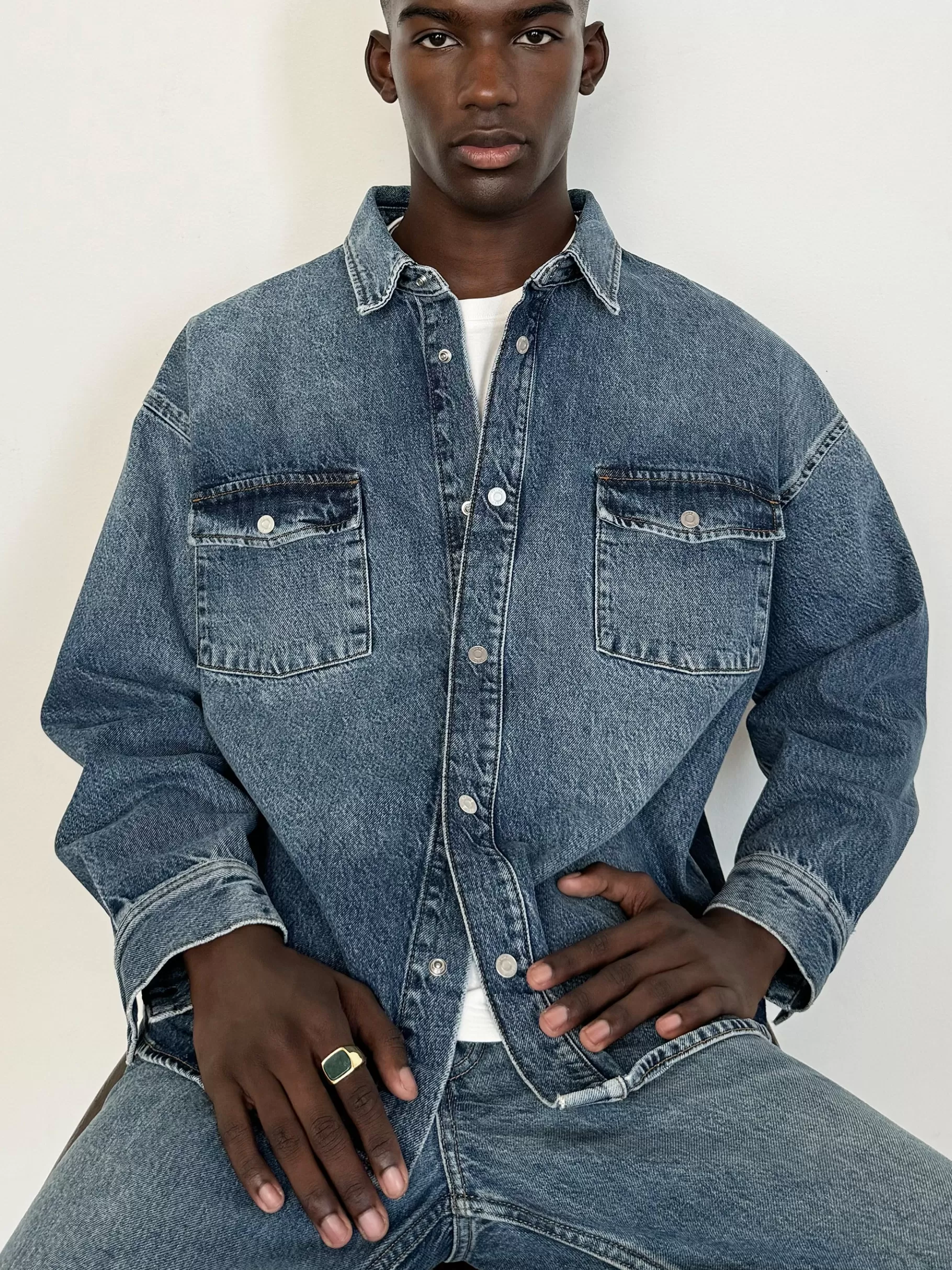 Denim Shirts | Shirts*FRAME Relaxed Denim Shirt in Briset
