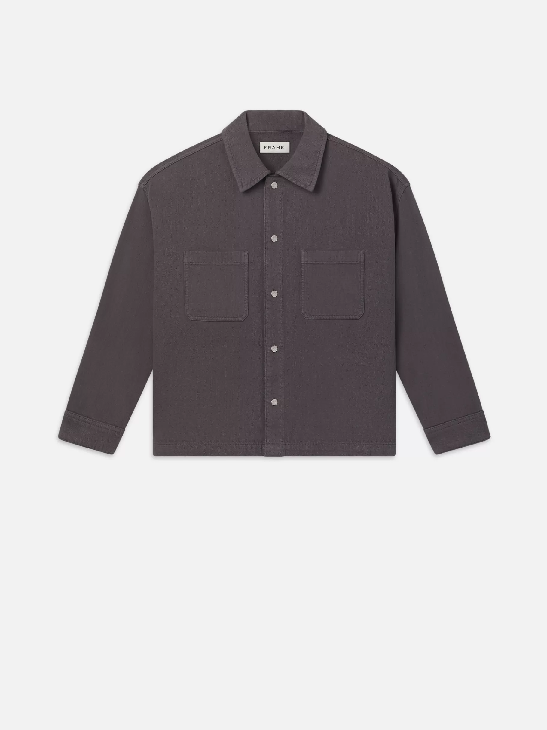Denim Shirts | Shirts*FRAME Relaxed Double Pocket Shirt in Slate Gray Slategray